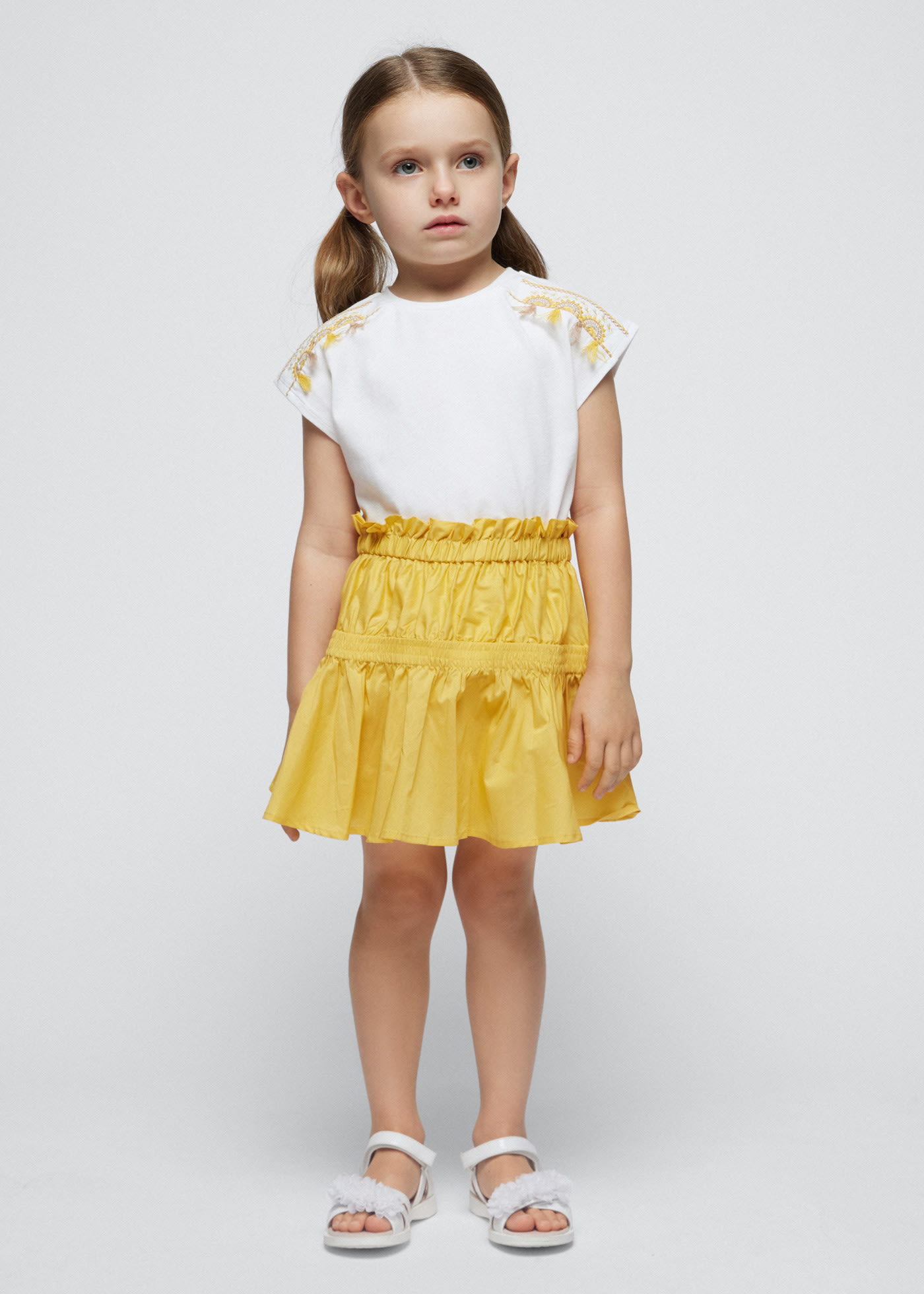 Falda popelín niña