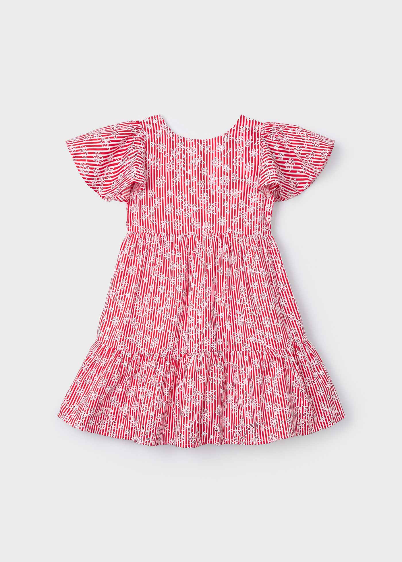 Girls striped poplin dress