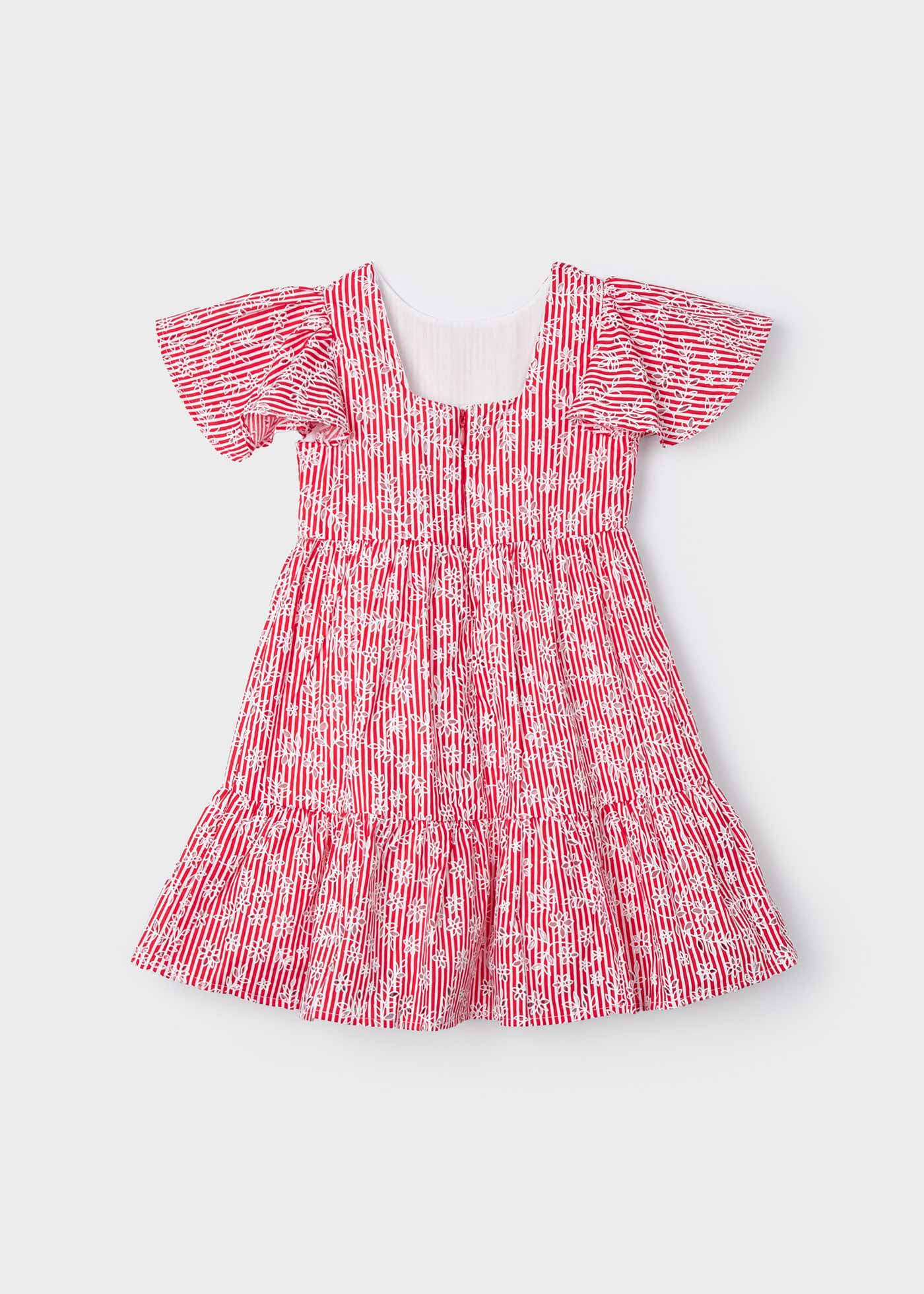 Girls striped poplin dress