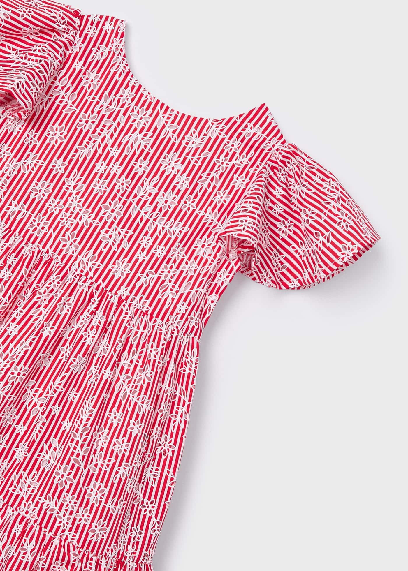 Girls striped poplin dress