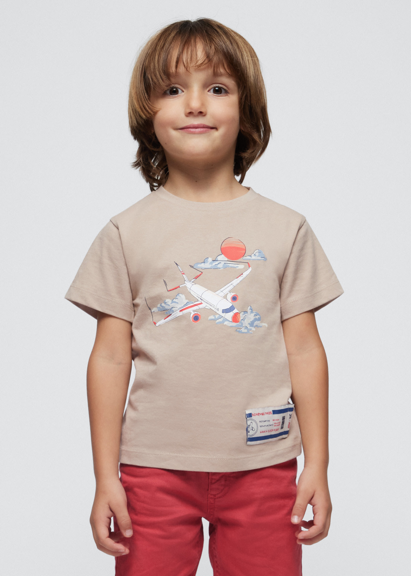 Koszulka z samolotem Better Cotton dla chłopca