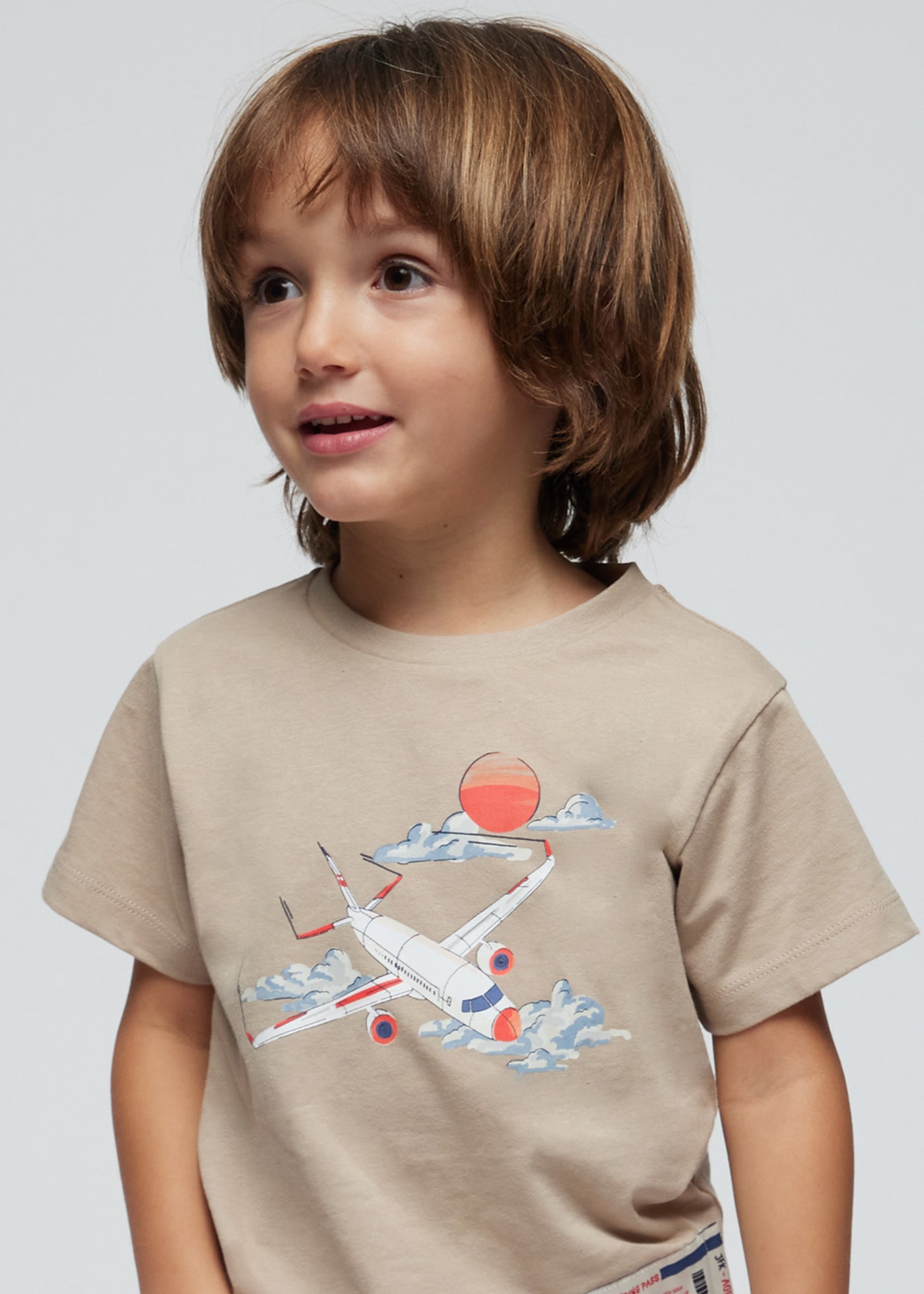 Koszulka z samolotem Better Cotton dla chłopca