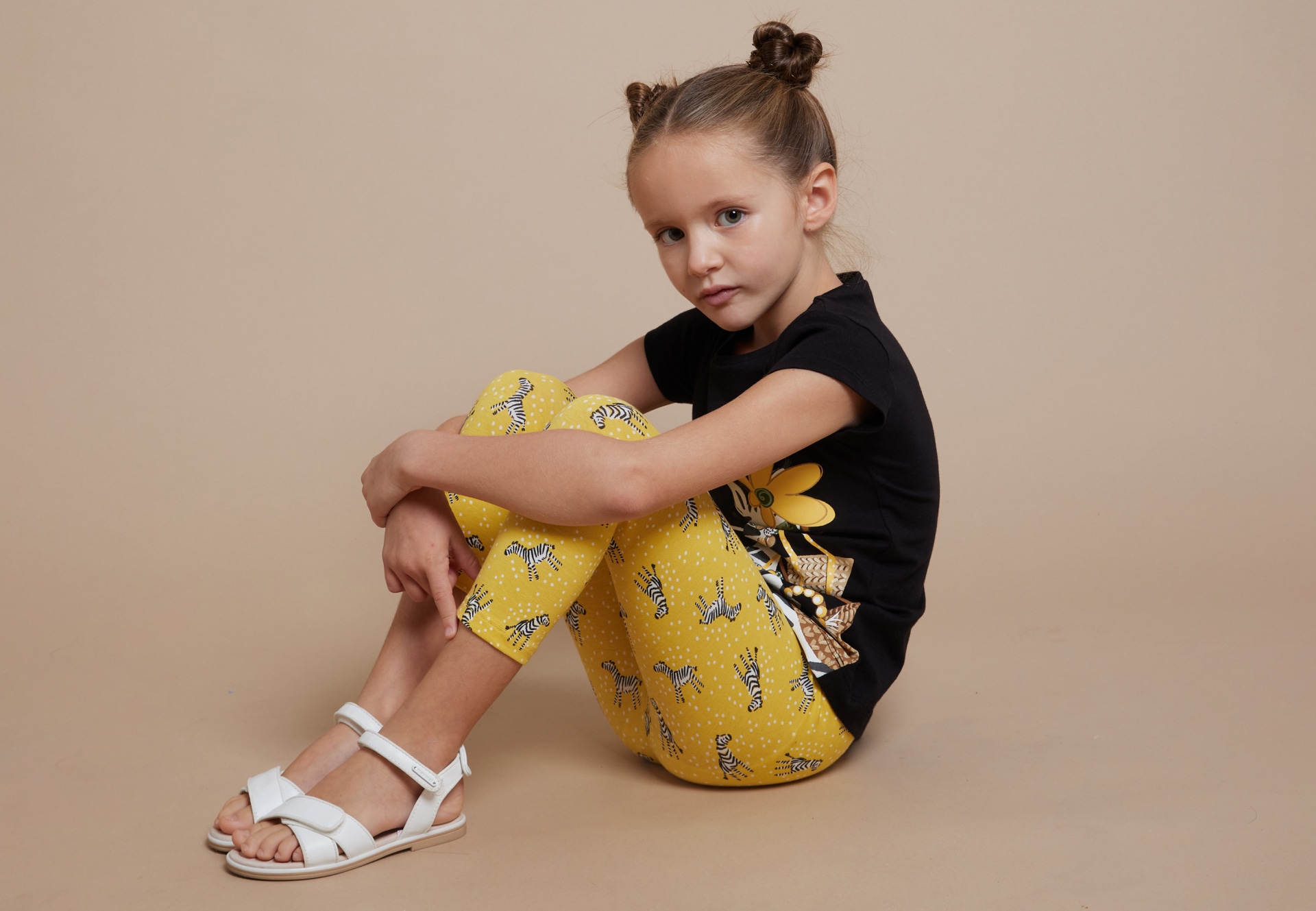 Girls printed capri leggings Better Cotton