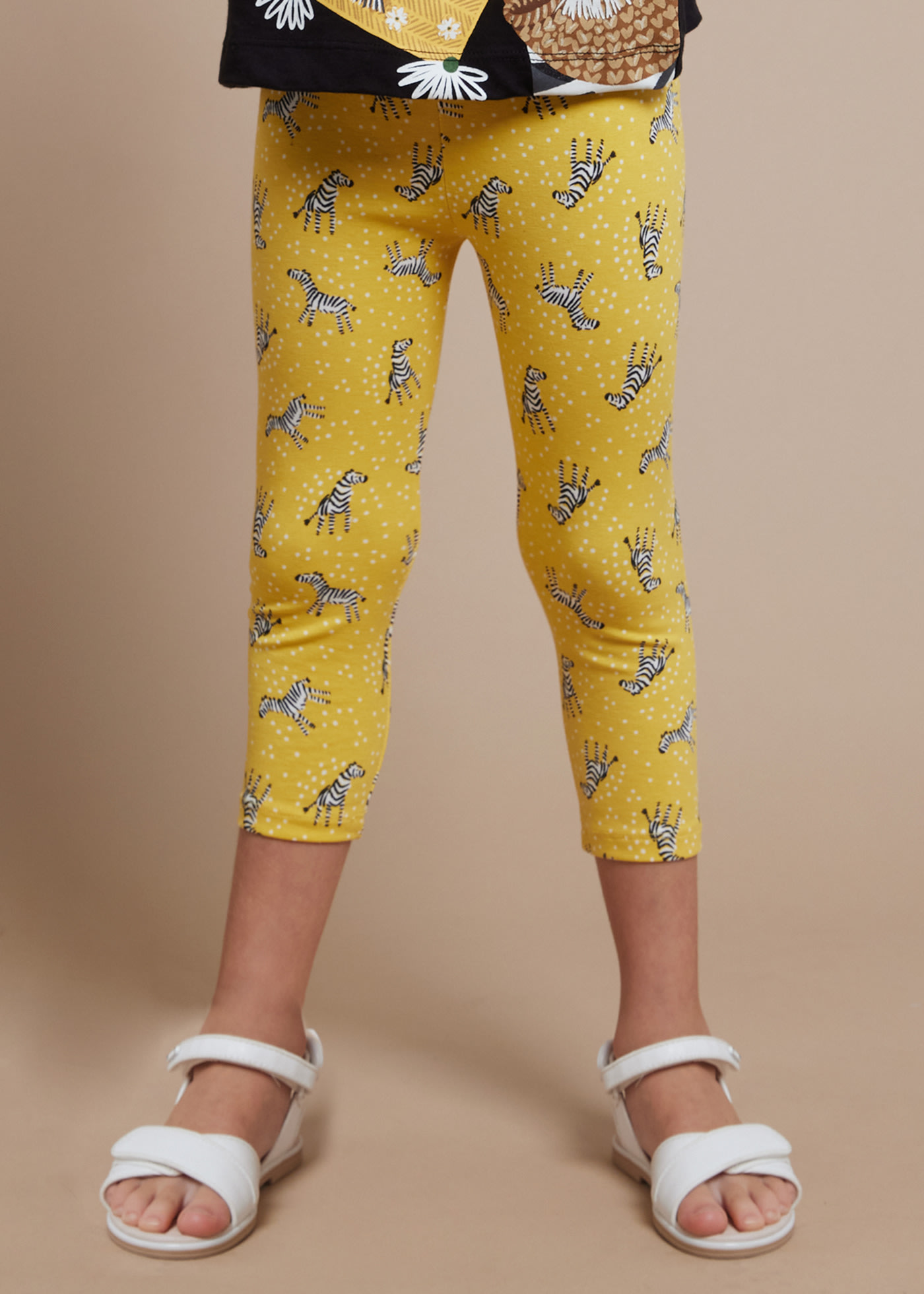Girls printed capri leggings Better Cotton