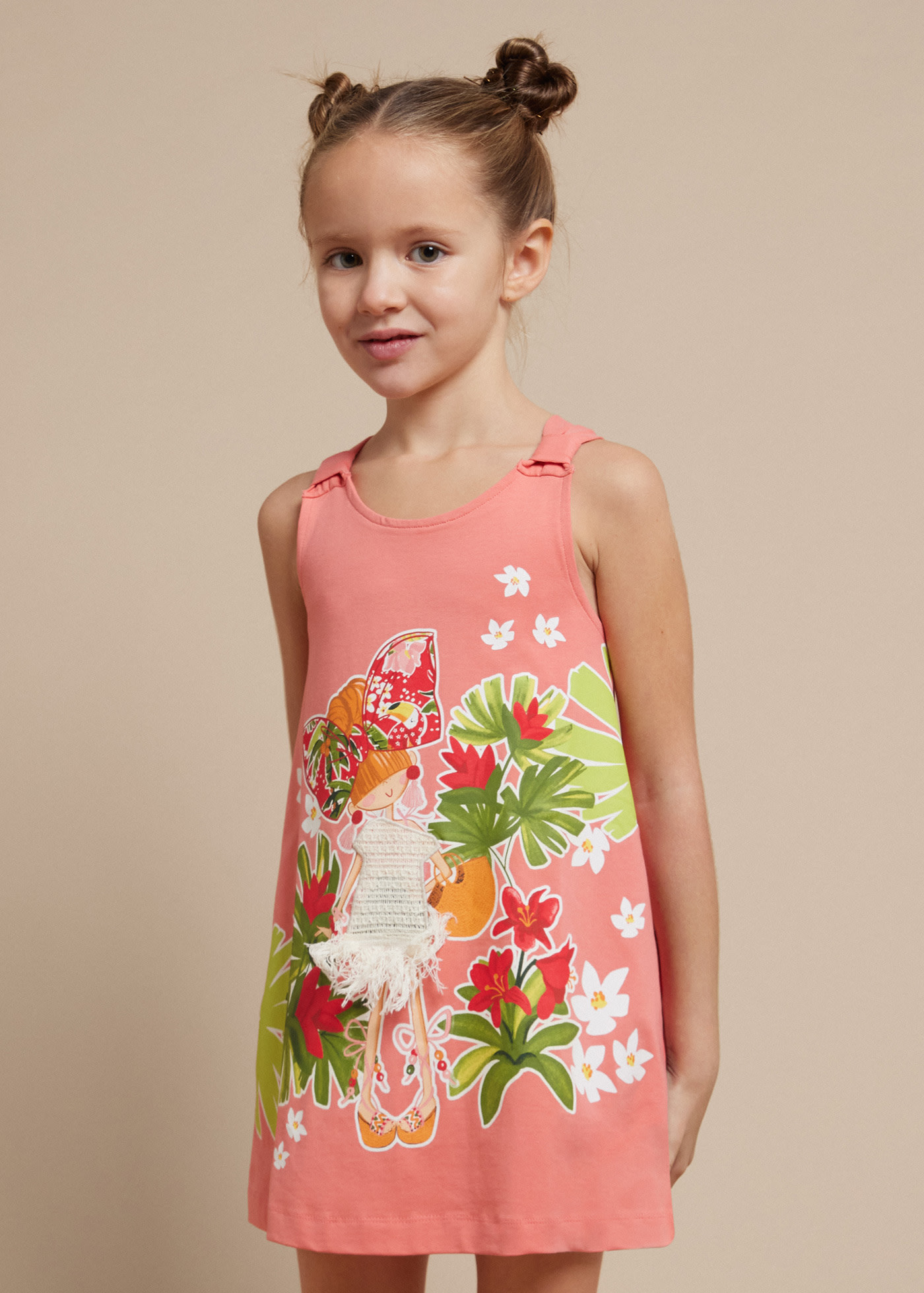 Girls printed dress Better Cotton