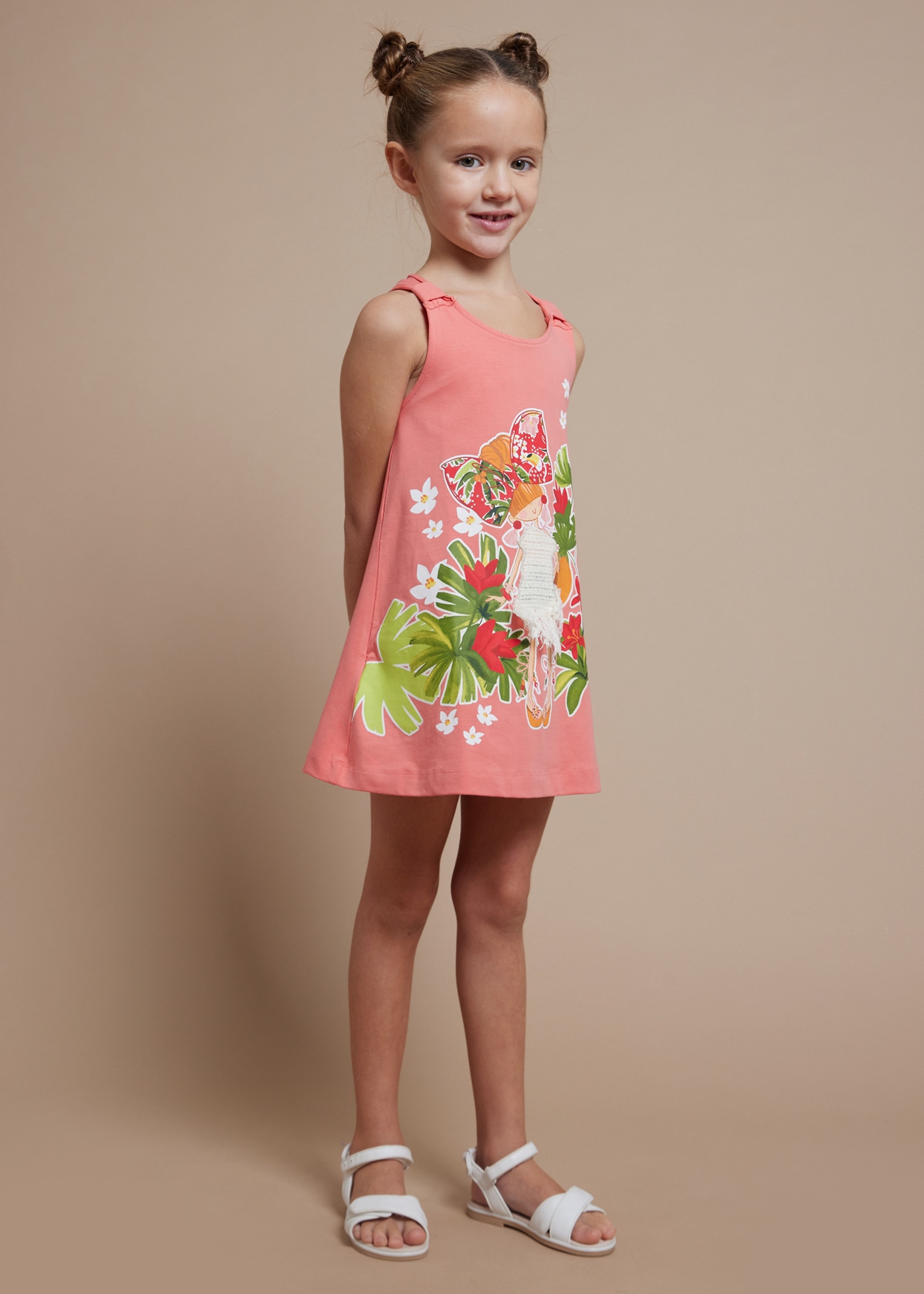 Girls printed dress Better Cotton