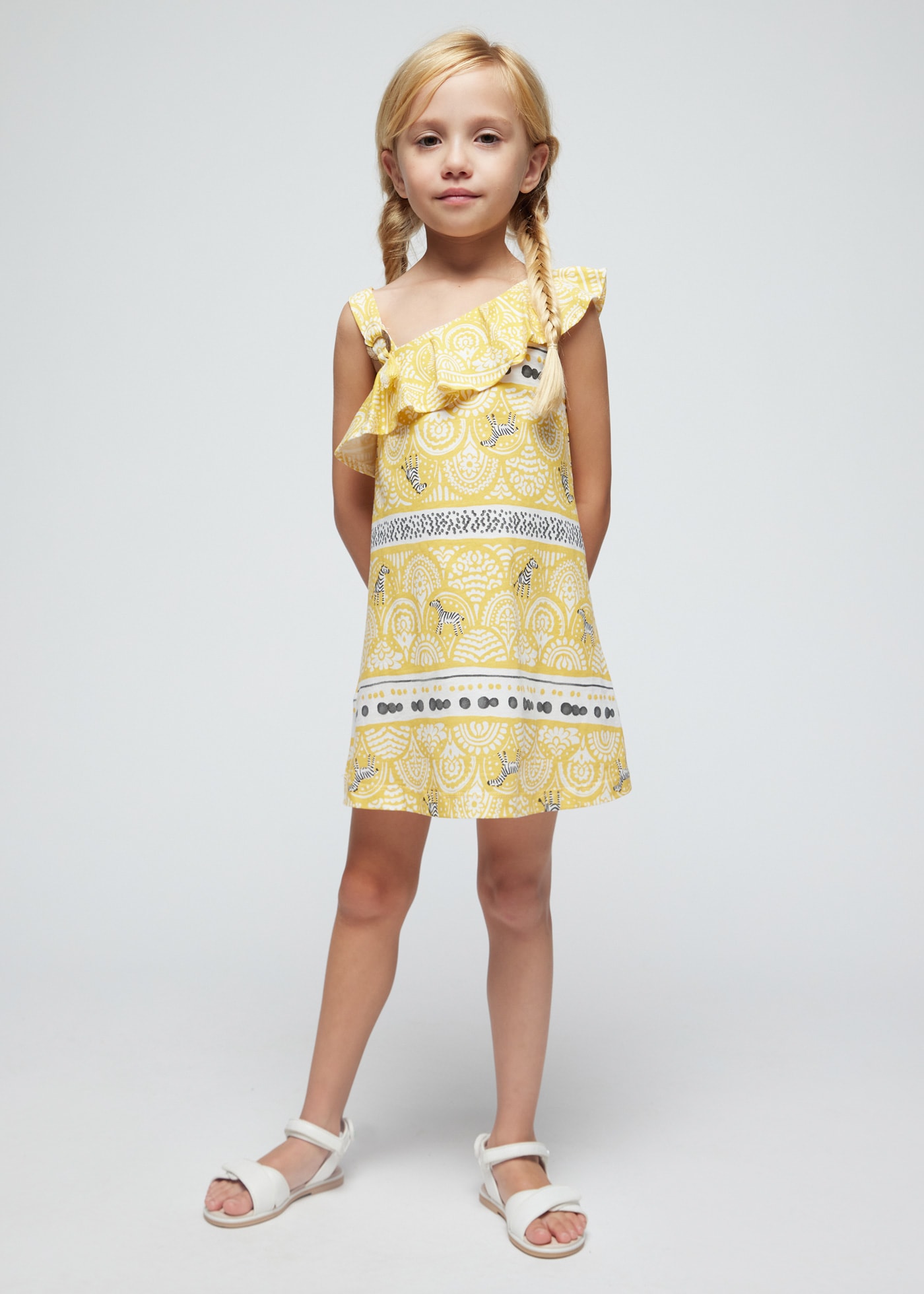 Girls asymmetrical dress Better Cotton