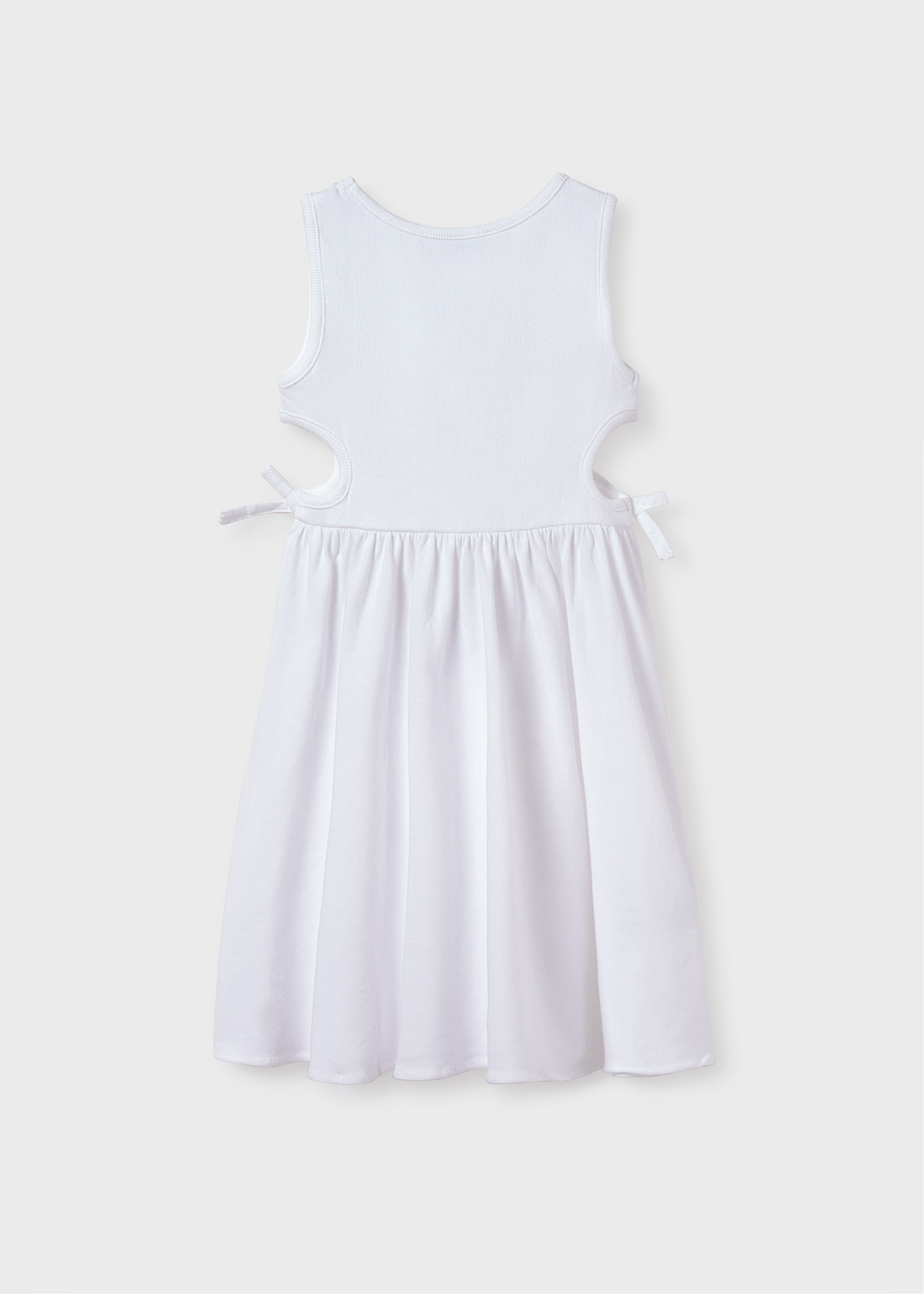 Vestito cut out canalé ragazza