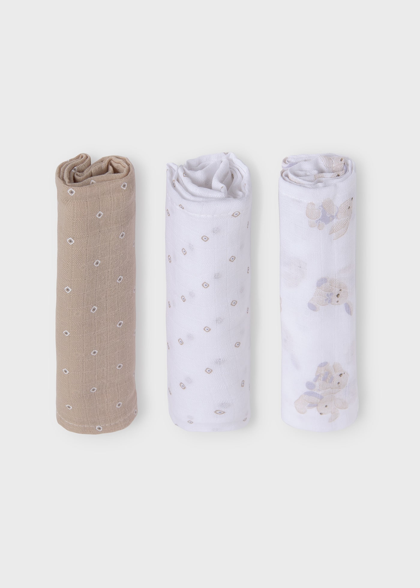 Lot 3 langes de gaze Better Cotton bébé