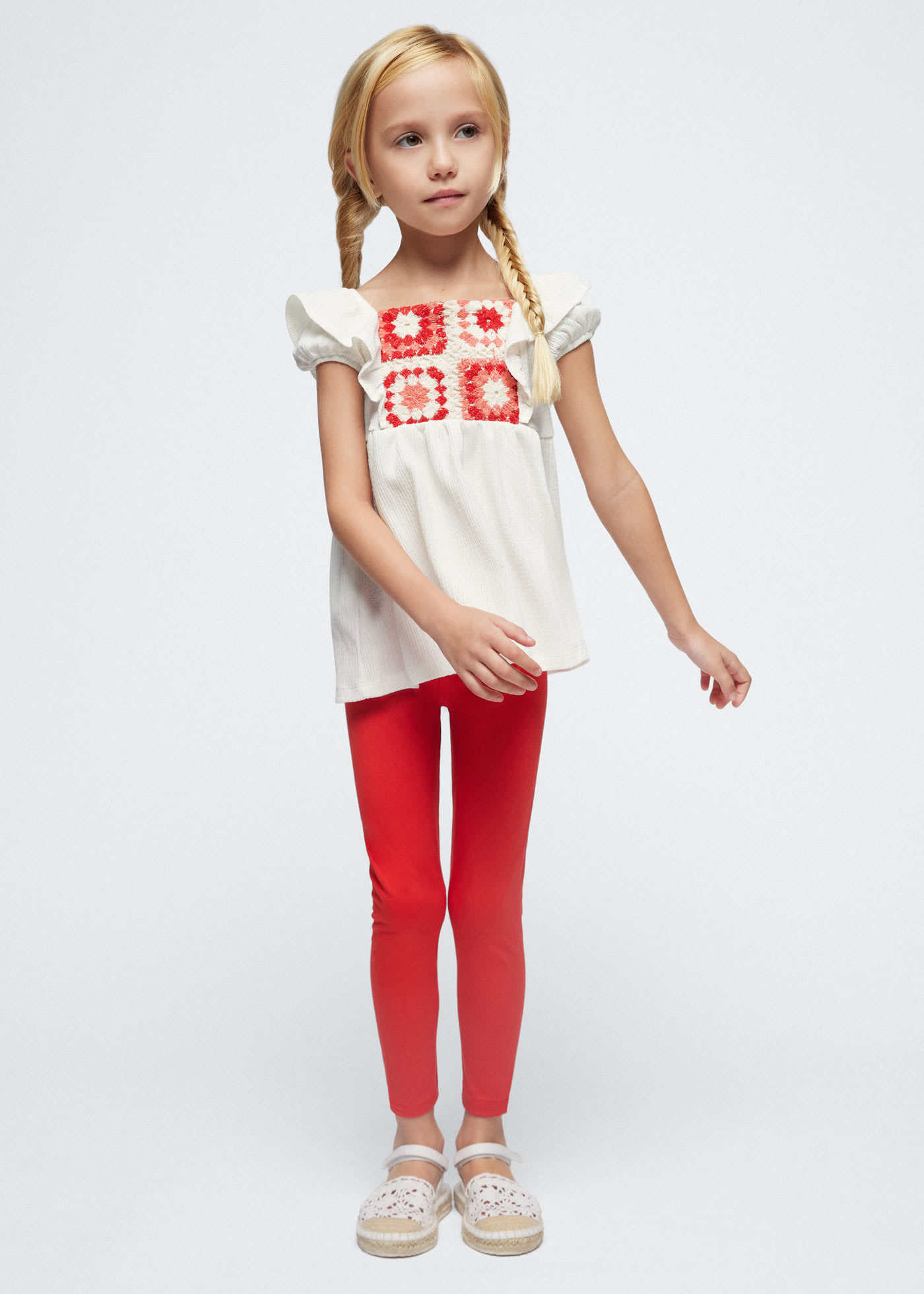 Mayoral Velvet leggings and top set girl 4765 Red – Bella Sienna