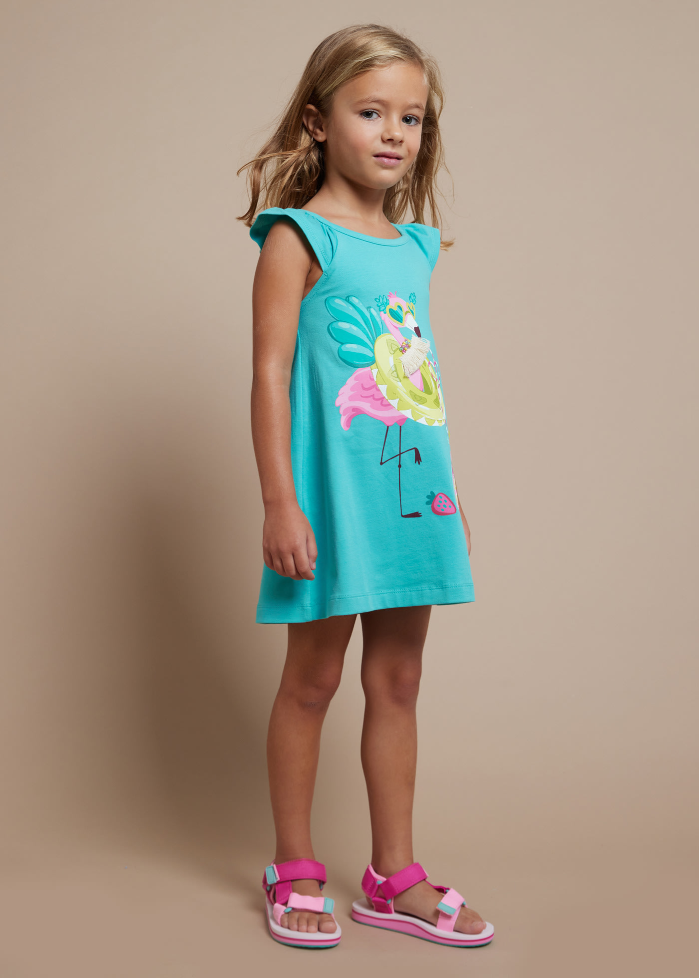 Girl Print Dress Better Cotton