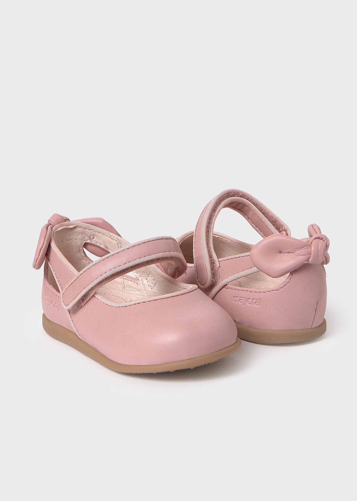 Baby Mary Janes with Bow Sustainable Leather