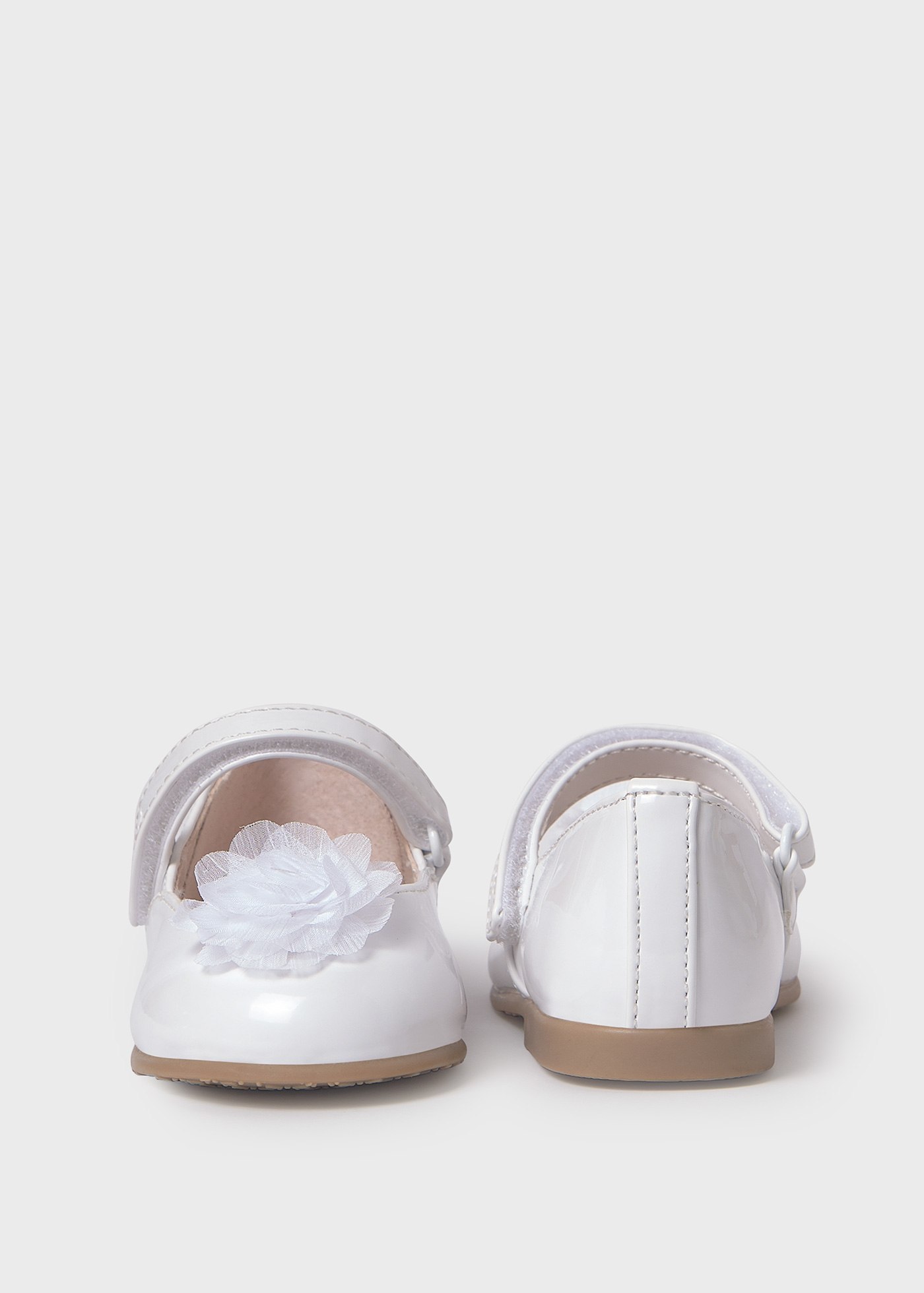 Baby mary jane sustainable patent leather