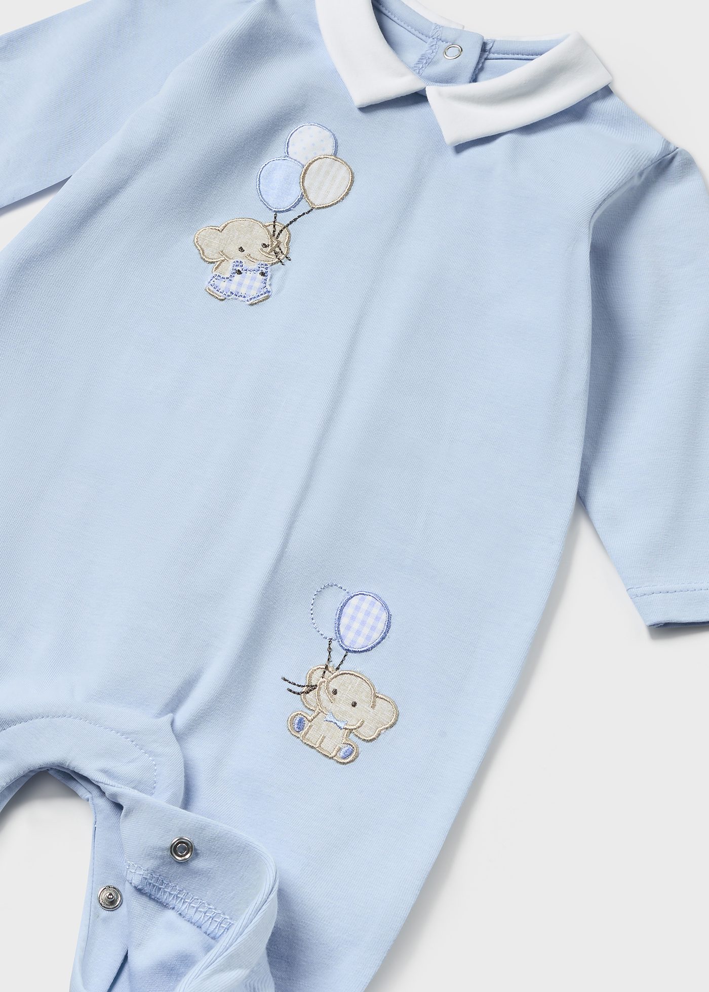 Newborn Elephant Sleepsuit Better Cotton