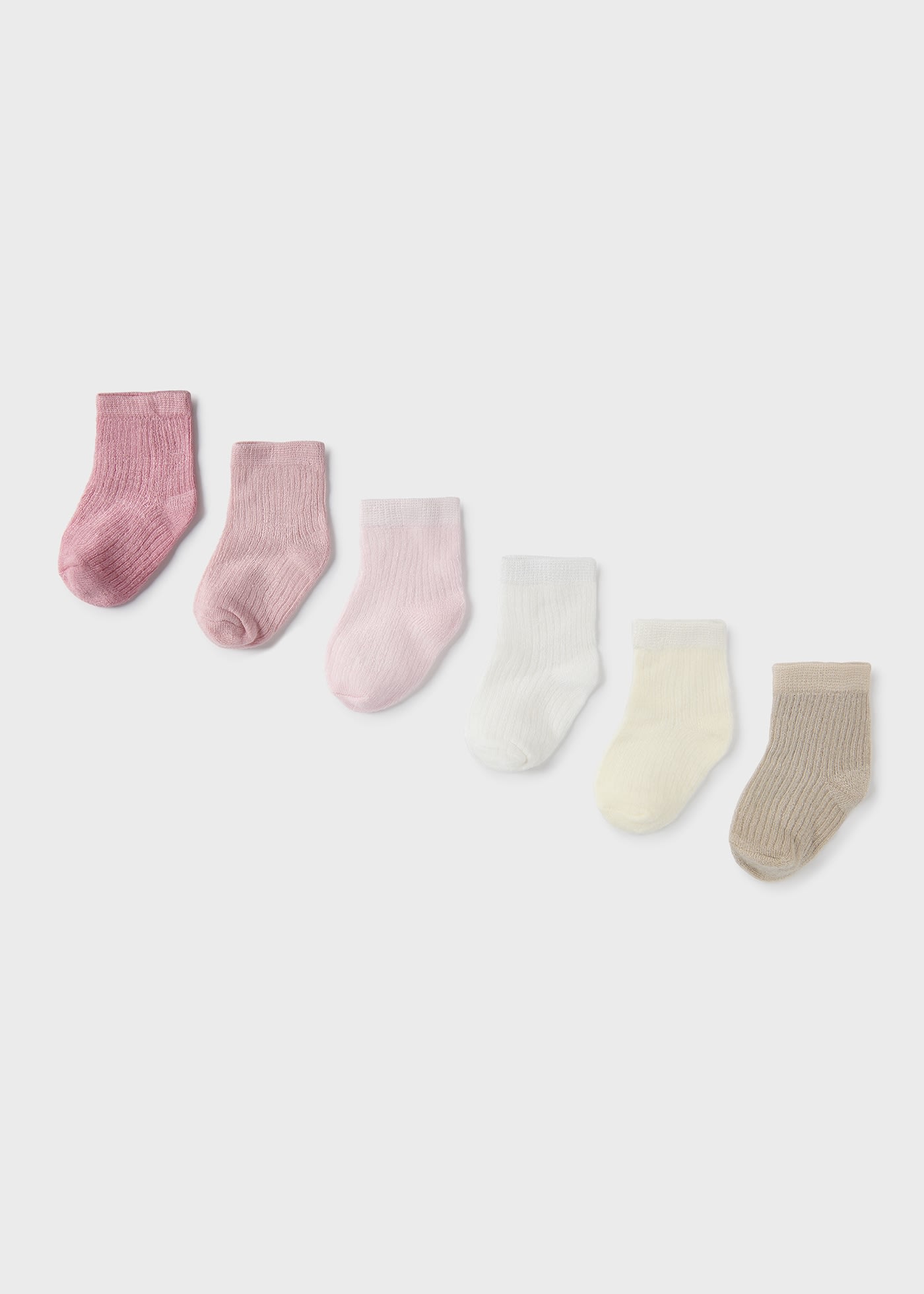 Set 6 chaussettes LENZING™ ECOVERO™ viscose nouveau-né