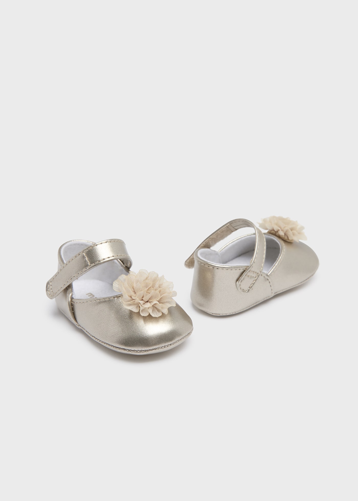 Newborn Mary Janes with Flower