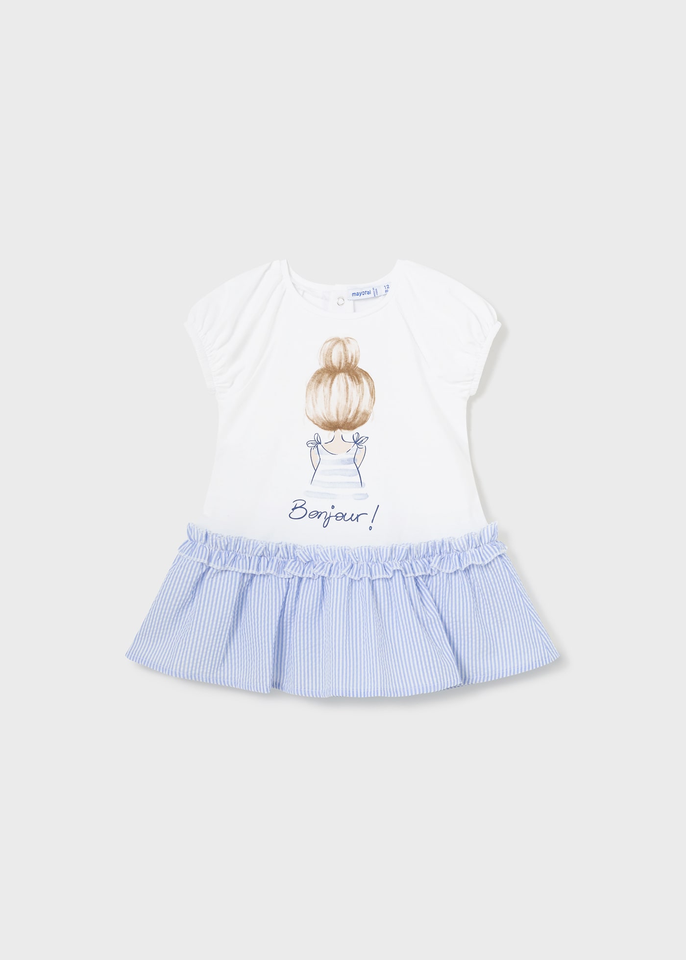 Kombi-Kleid gestreift Better Cotton Baby