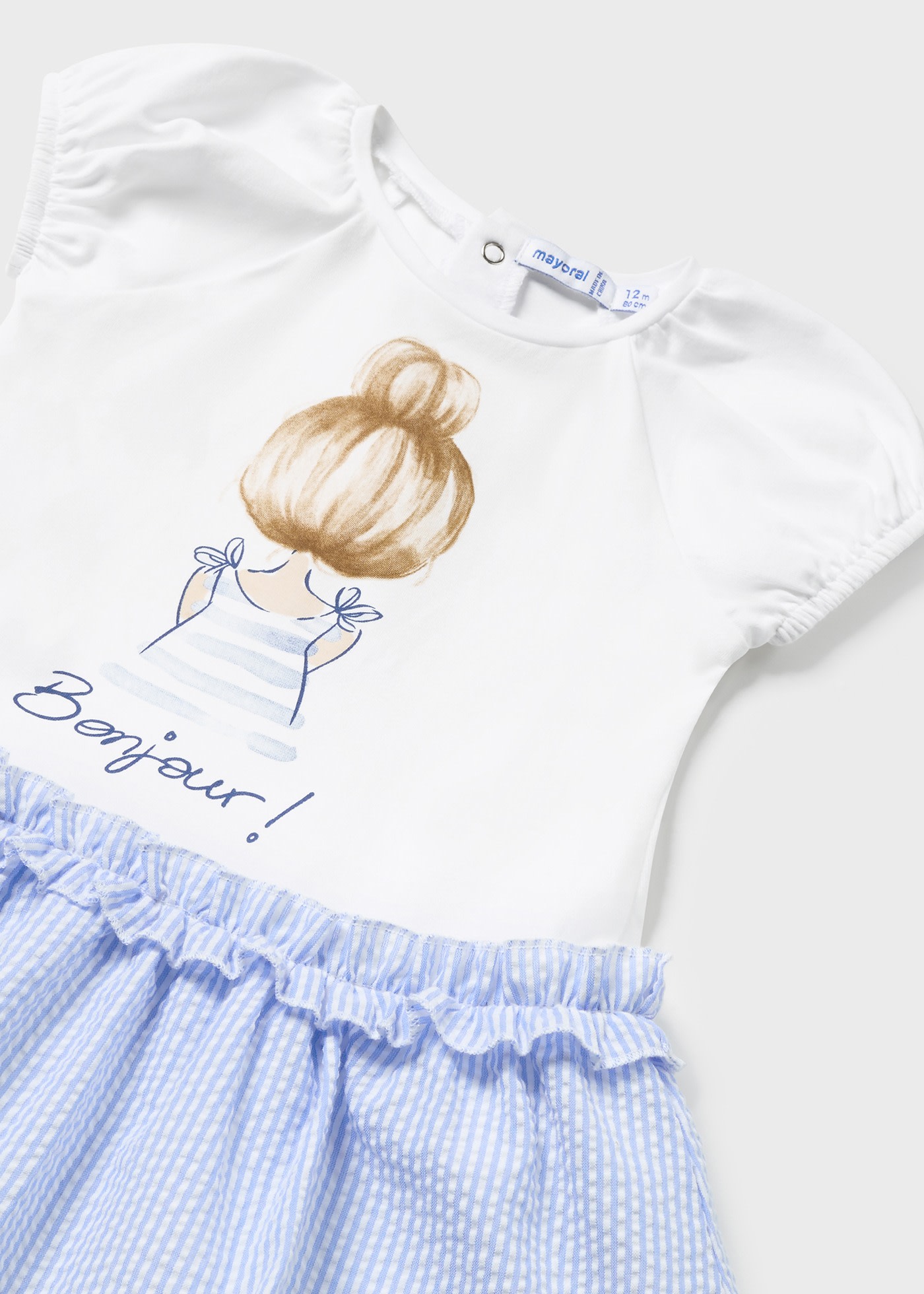 Kombi-Kleid gestreift Better Cotton Baby