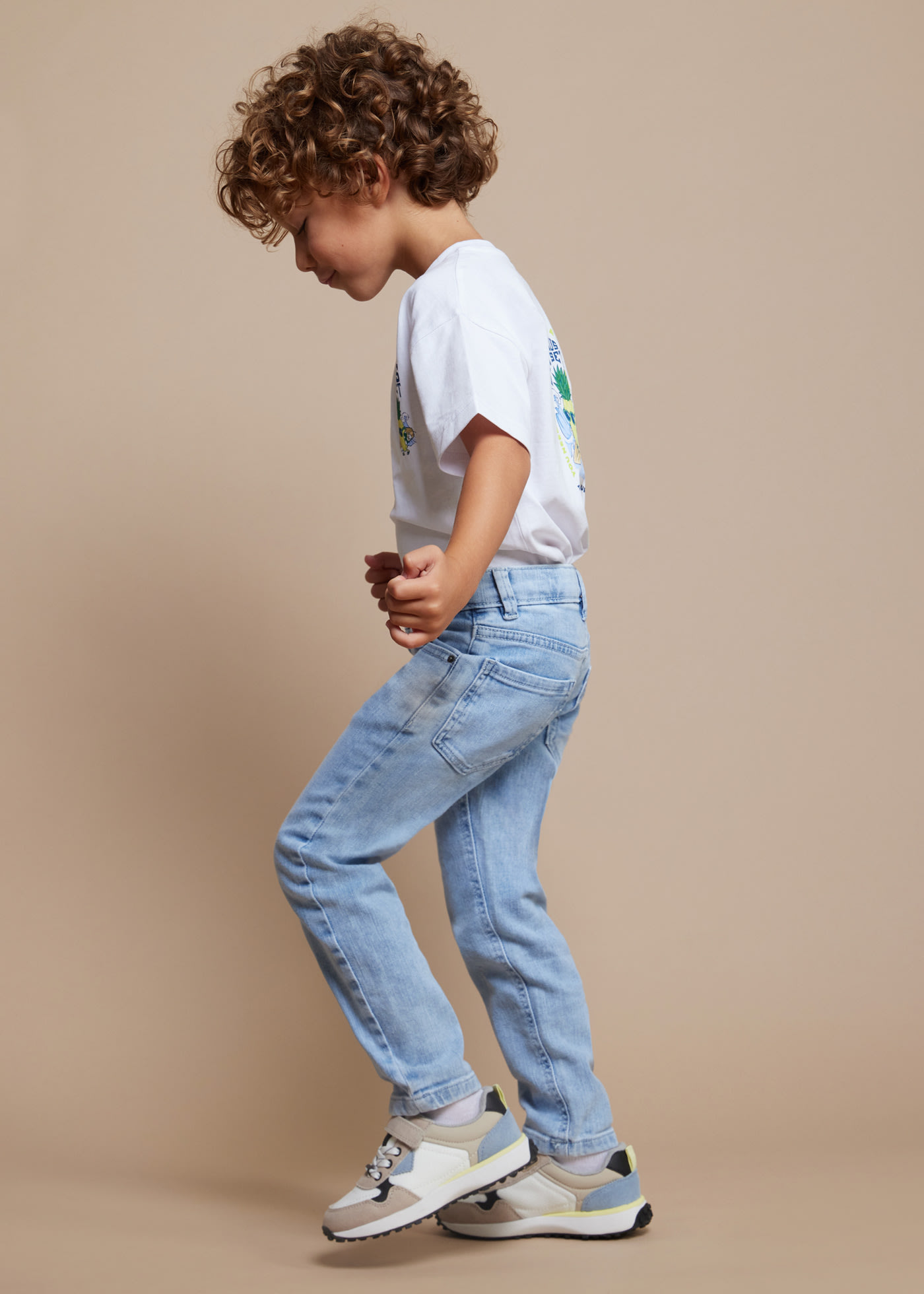 Pantalón denim regular fit Better Cotton niño