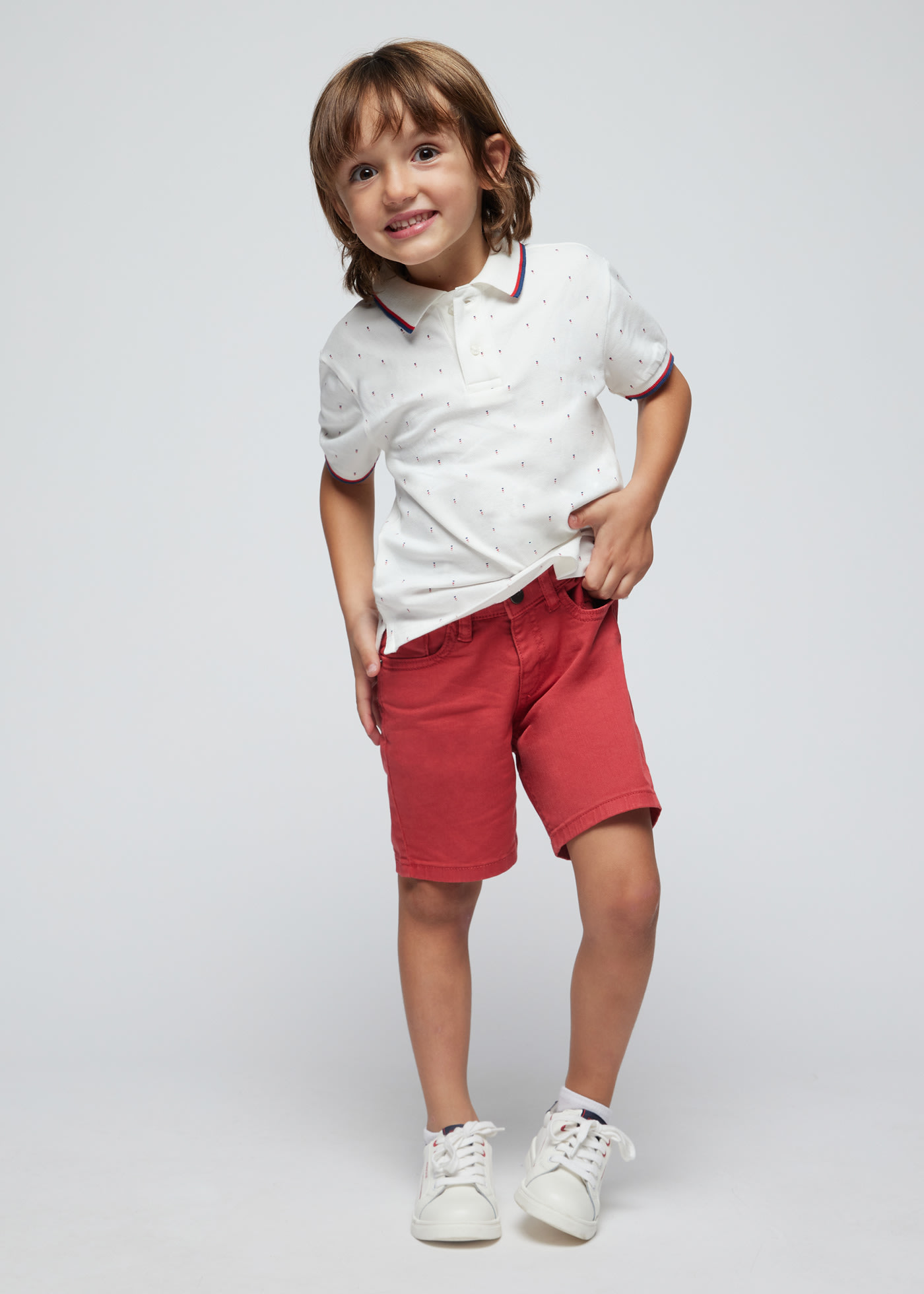 Boys printed polo shirt Better Cotton