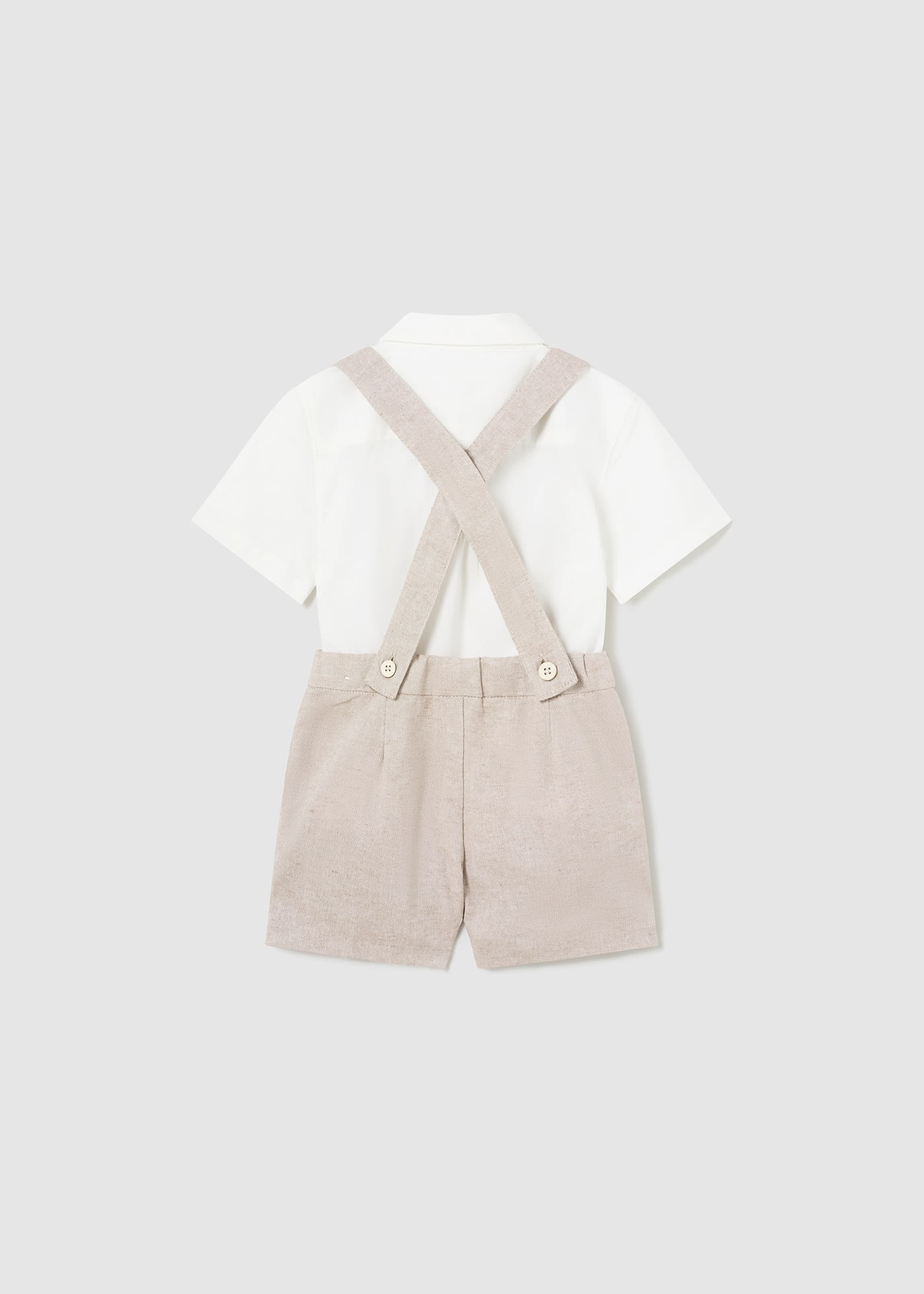 Completo 2 pezzi con papillon neonato