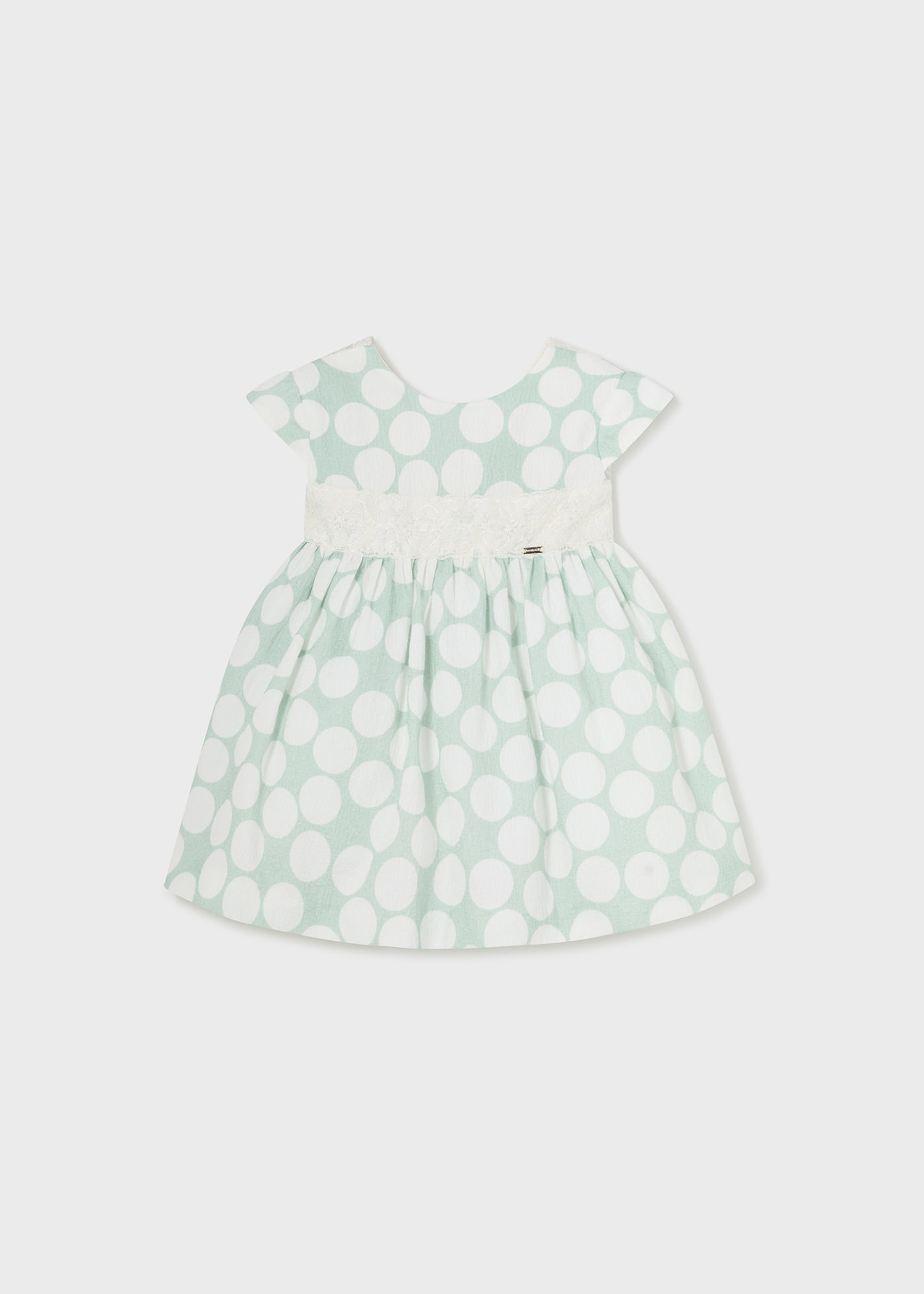 Baby jacquard dress polka dots