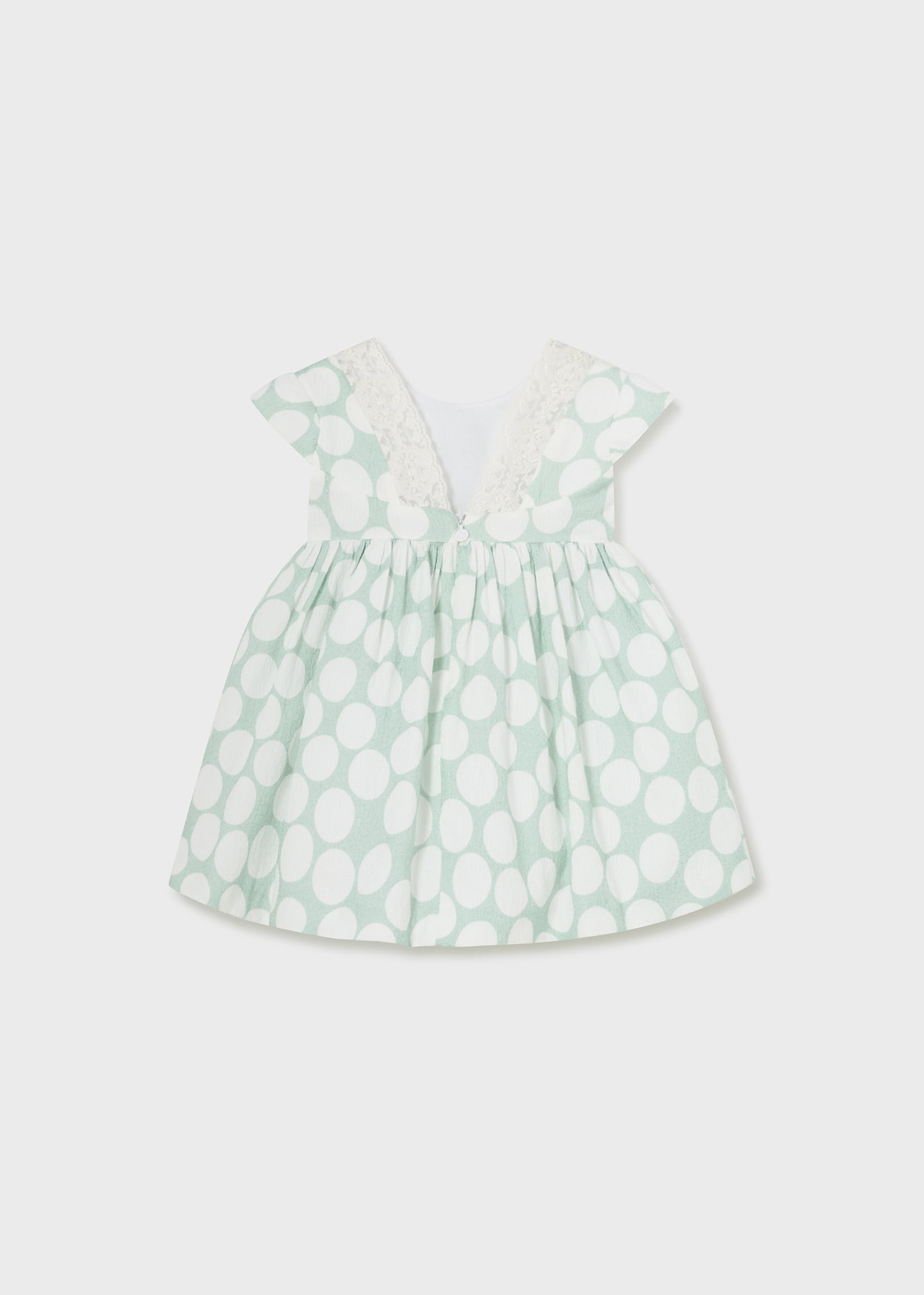 Baby jacquard dress polka dots