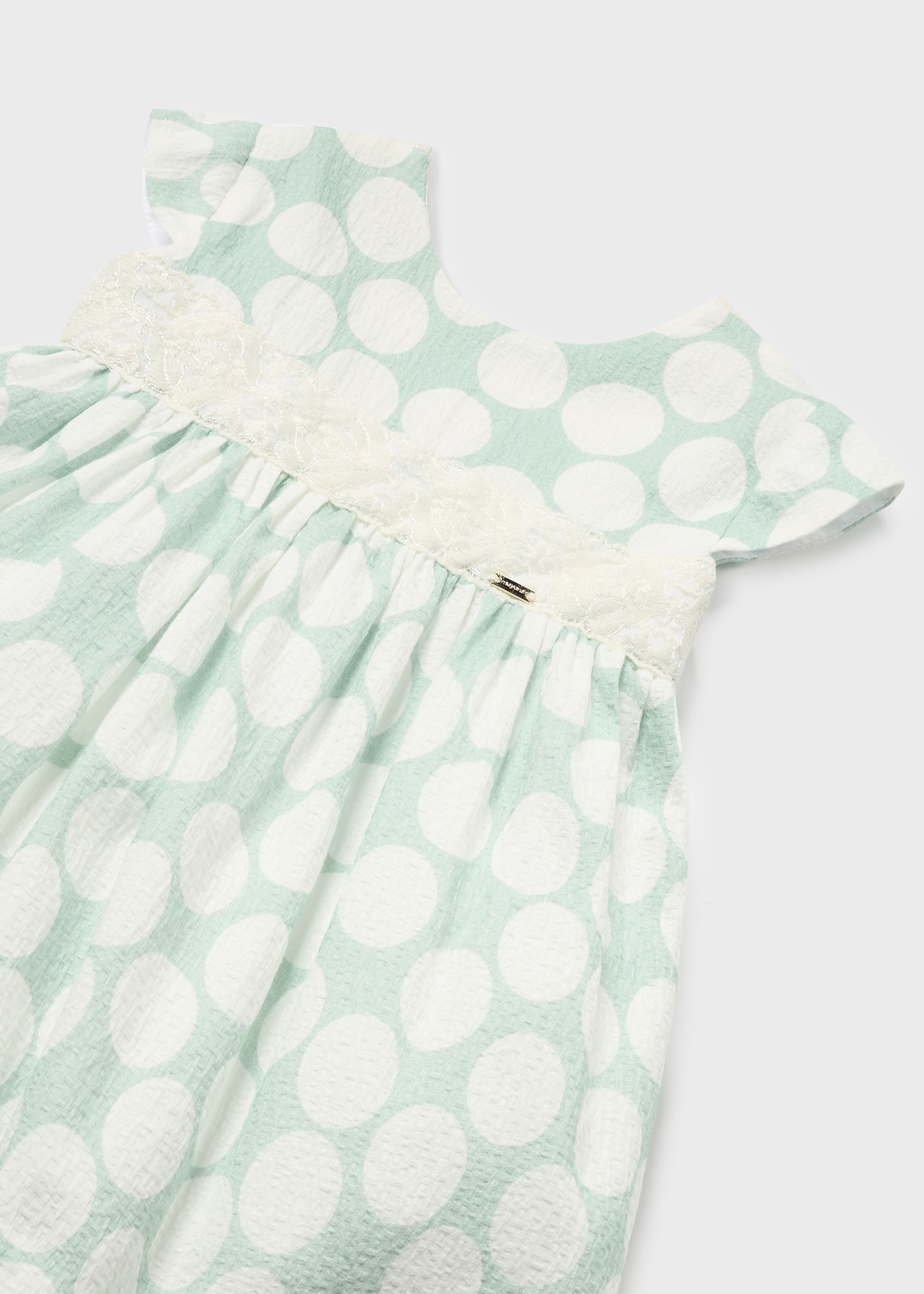 Baby jacquard dress polka dots