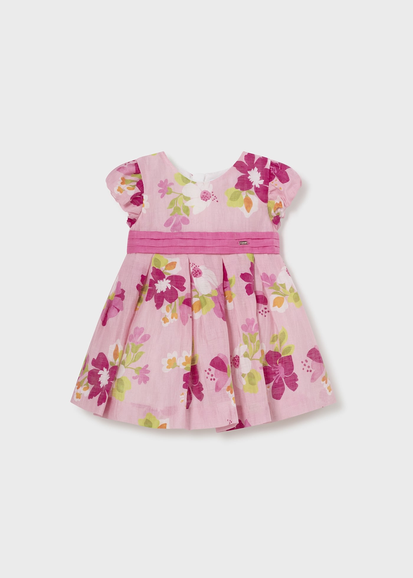 Leinen-Kleid Blumen Baby
