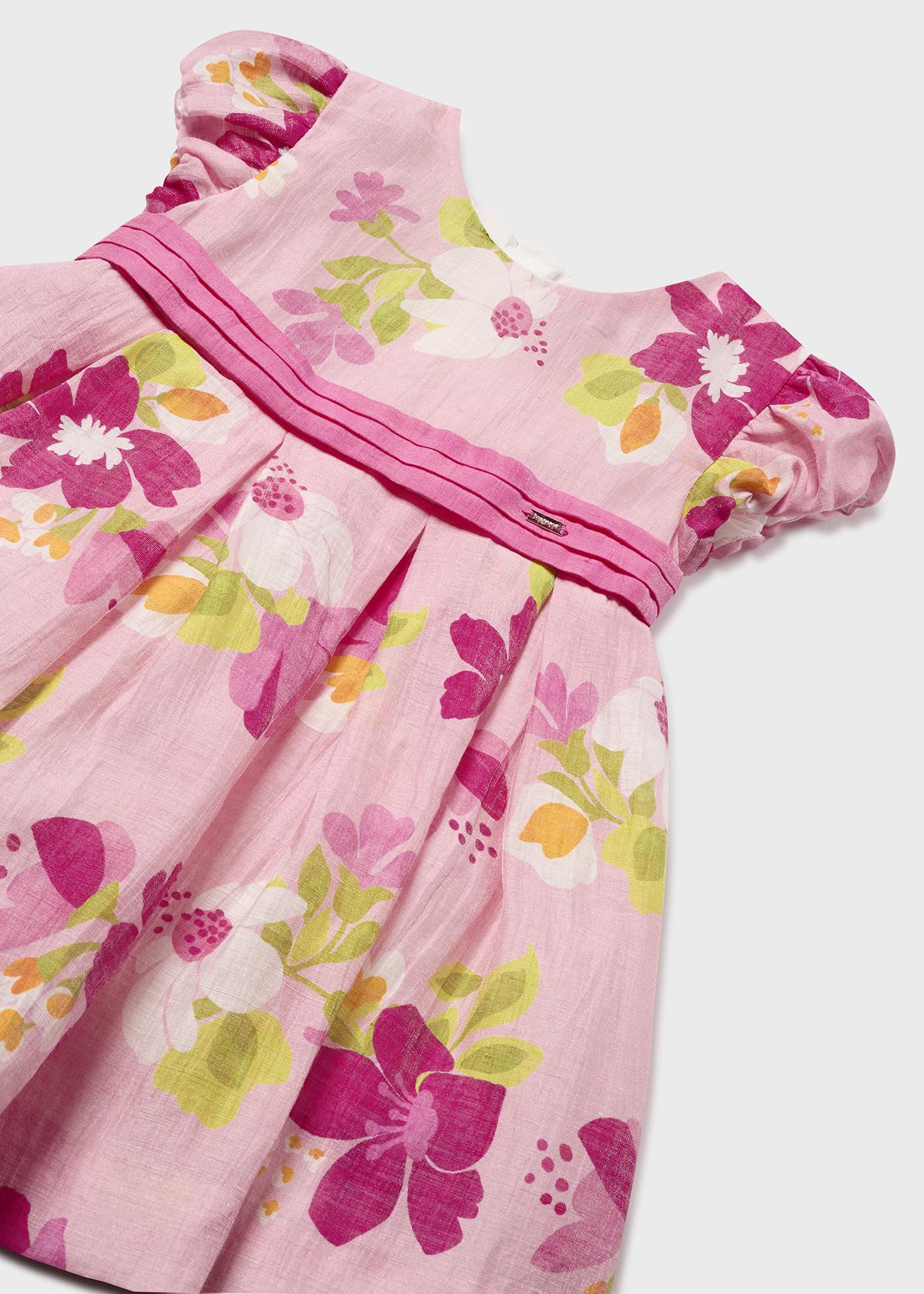 Baby Floral Linen Dress