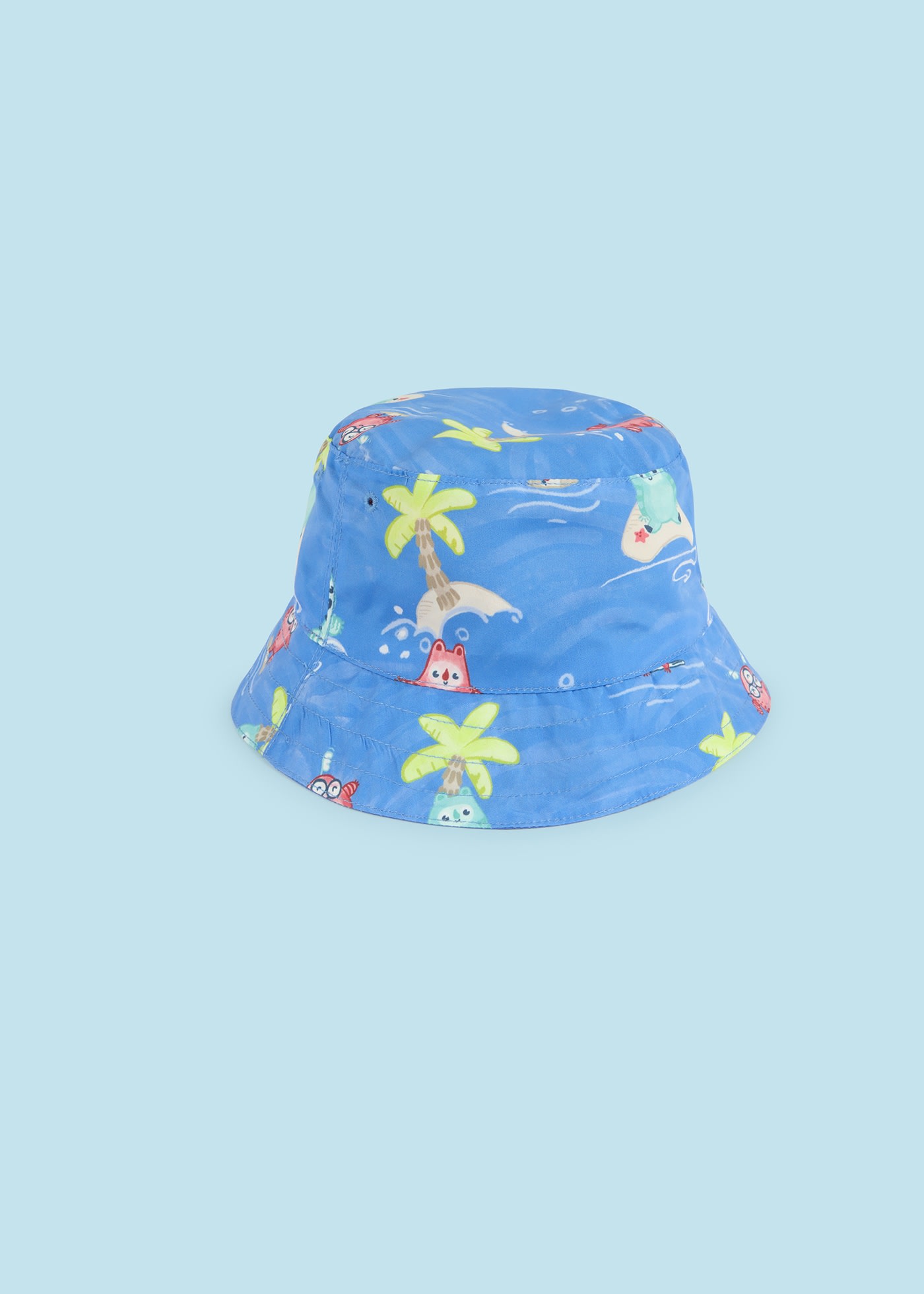 Bonnet bucket réversible en polyester recyclé bébé