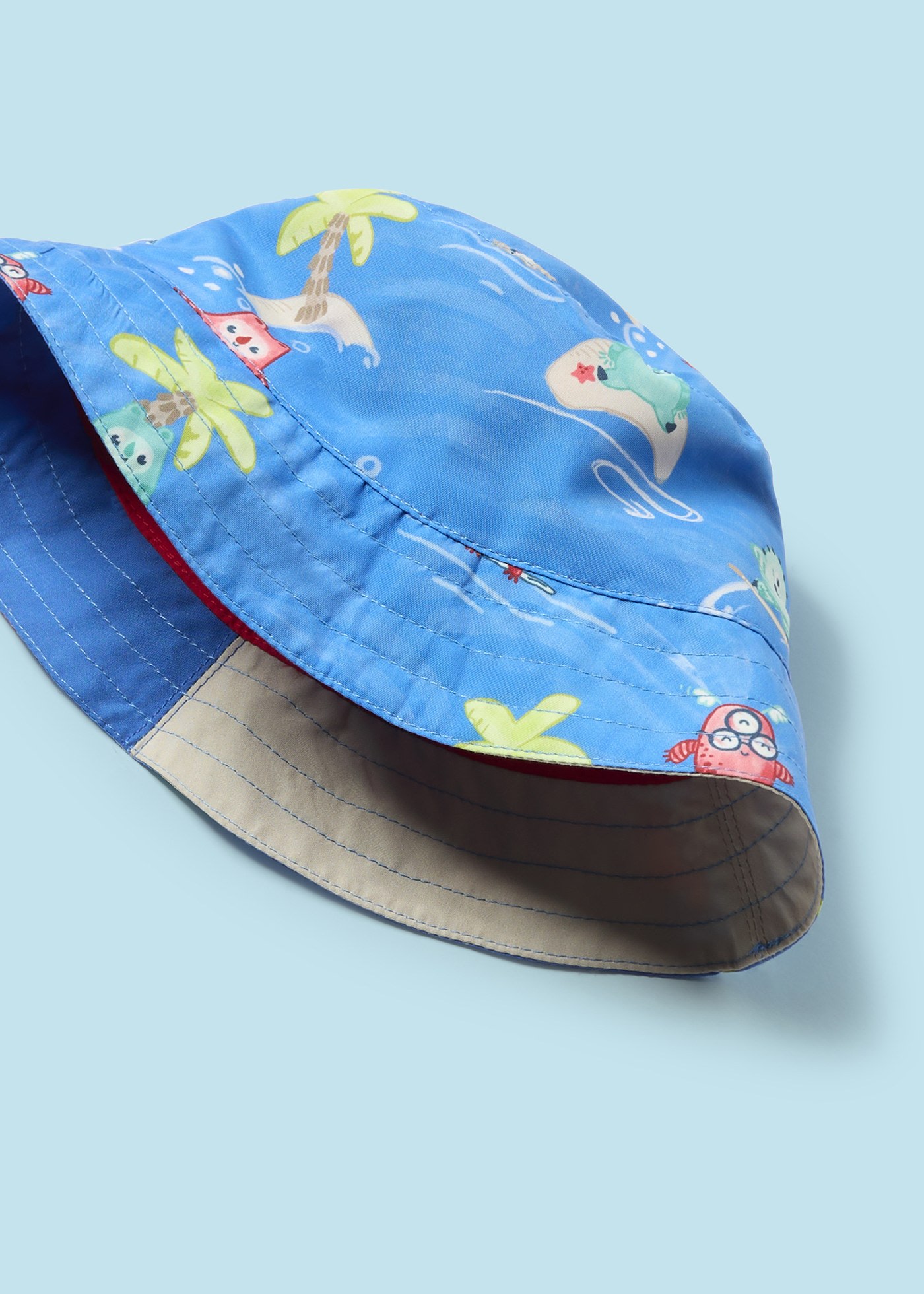 Czapka dwustronna bucket dla niemowlęcia