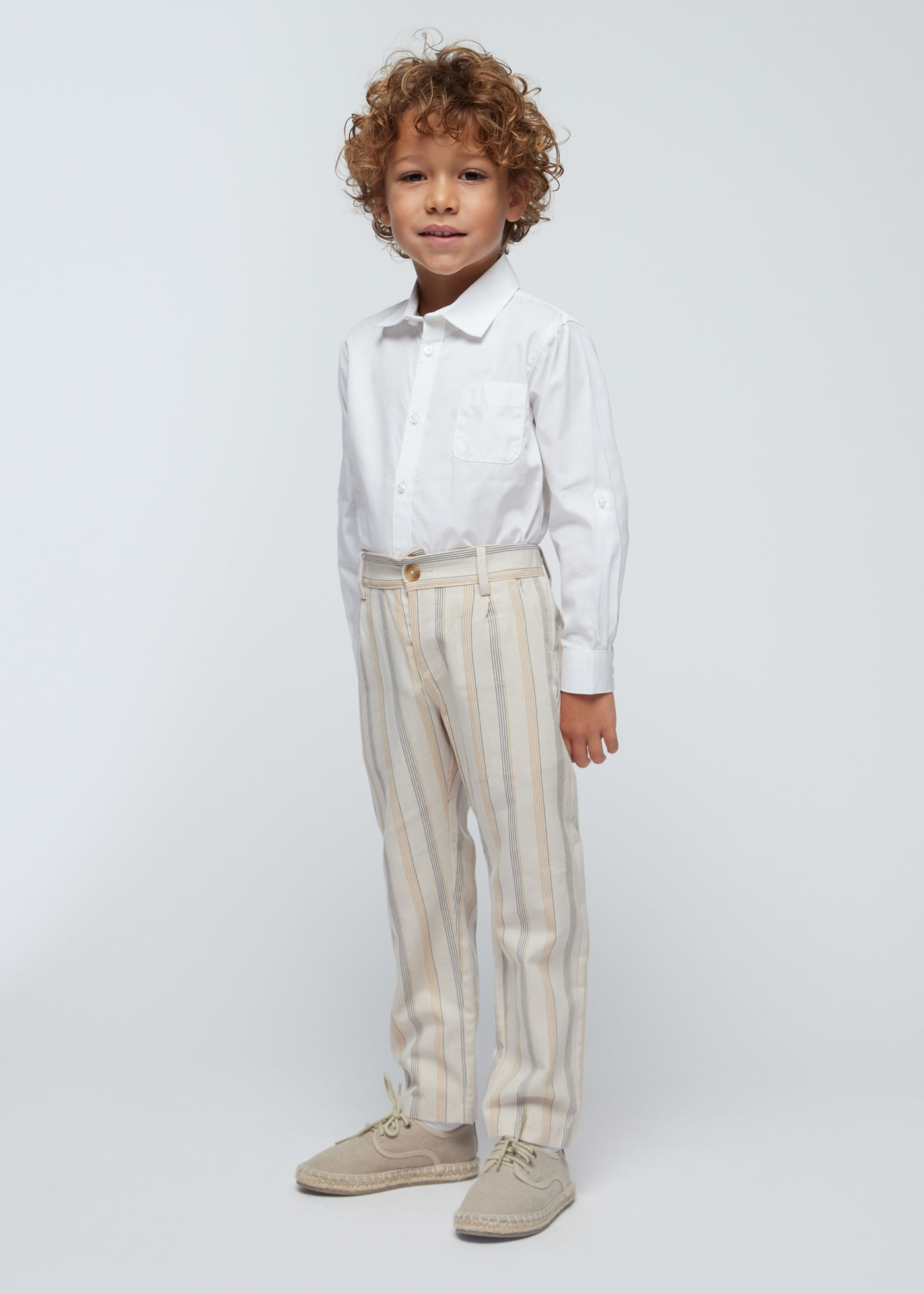 Boy Striped Tailored Chinos