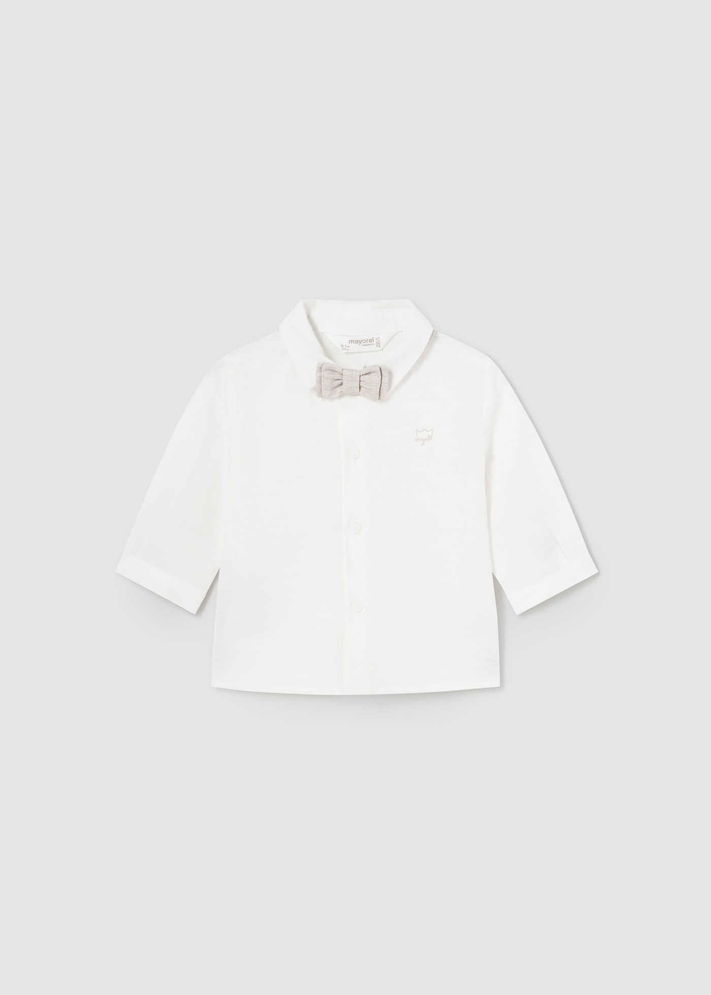 Newborn shirt and bow tie Better Cotton