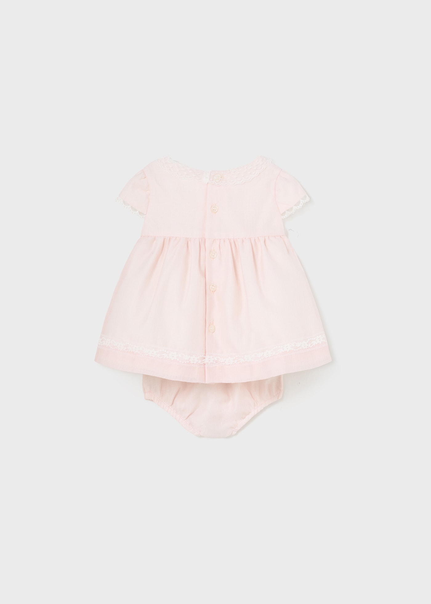 Vestito chiffon con copri pannolino neonata