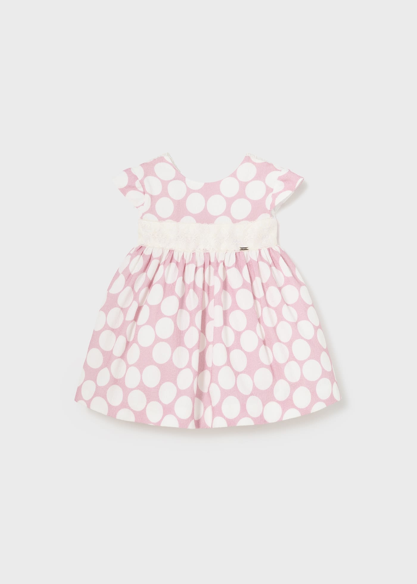 Baby jacquard dress polka dots