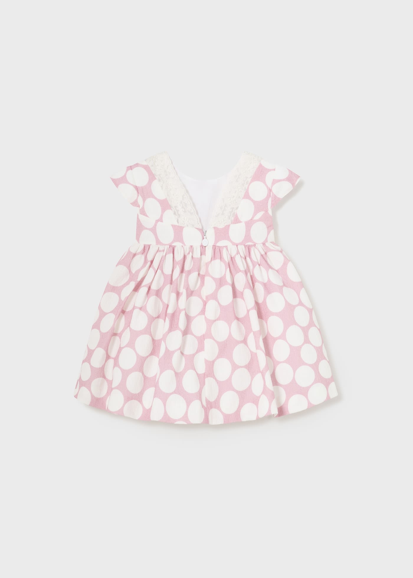 Baby jacquard dress polka dots