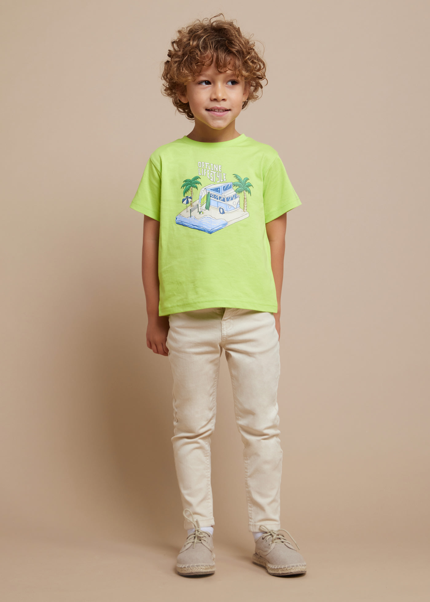 Pantalón skinny sarga Better Cotton niño