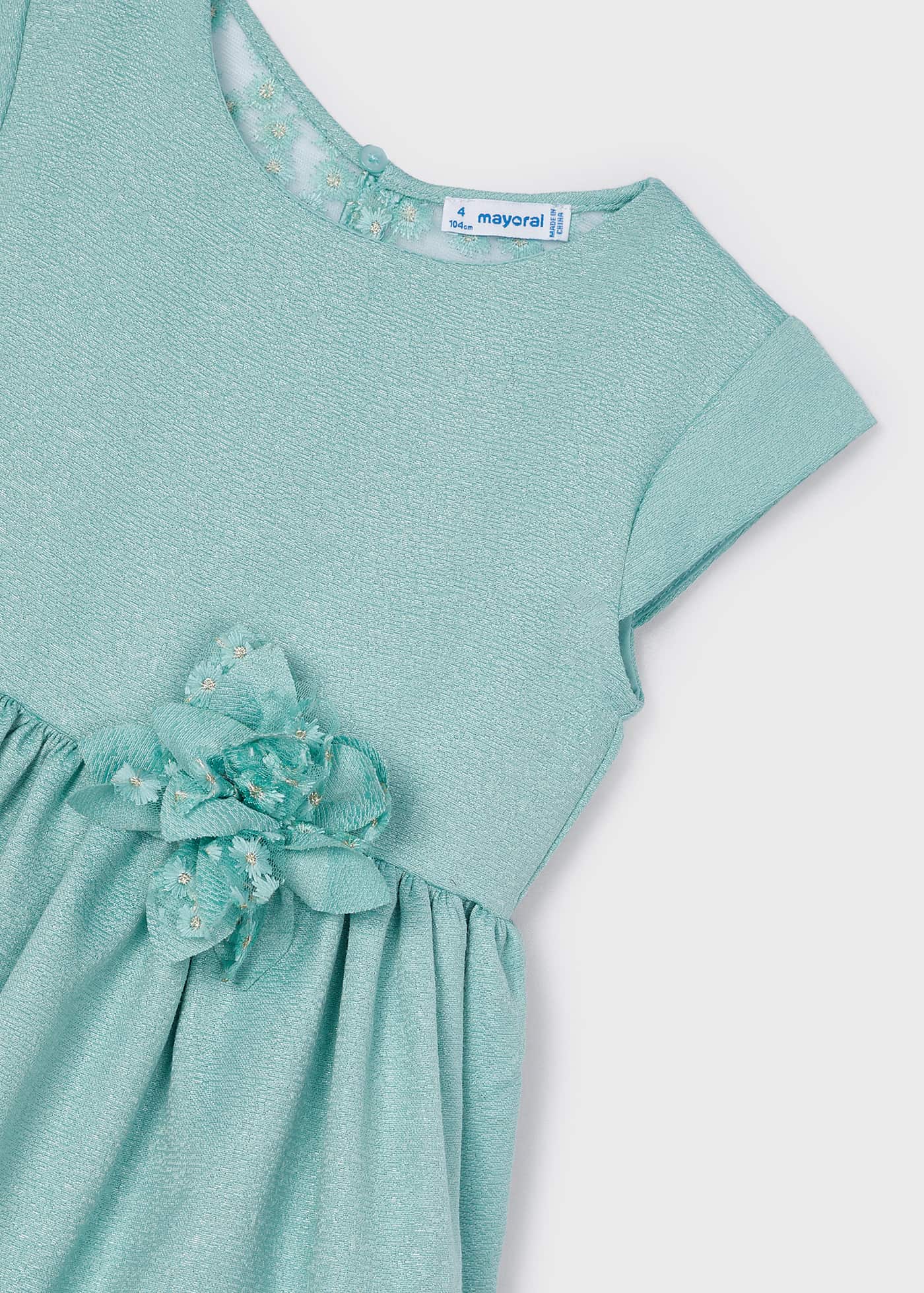 Kleid bestickter Tüllrücken Mädchen