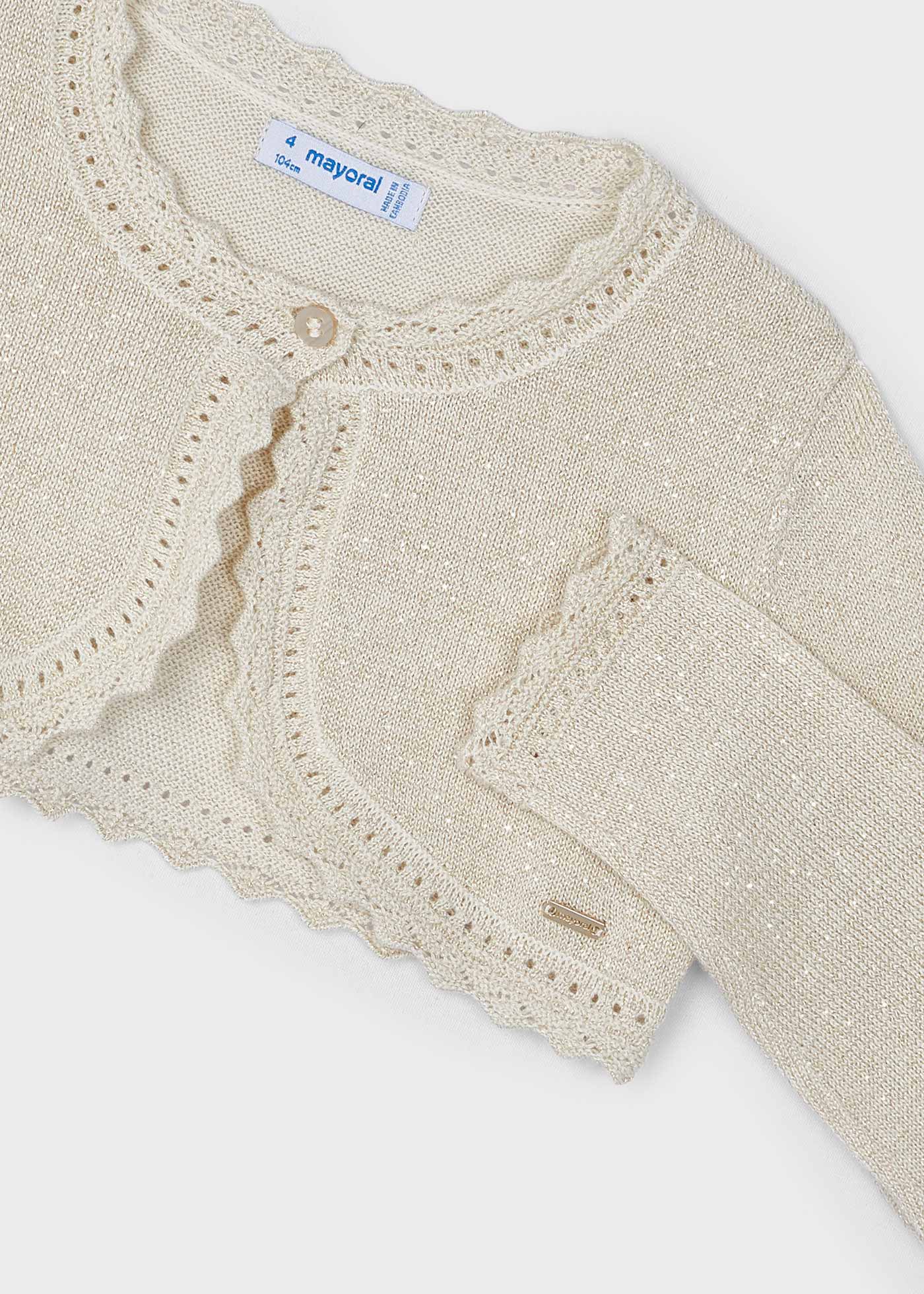 Girls cropped cardigan Better Cotton