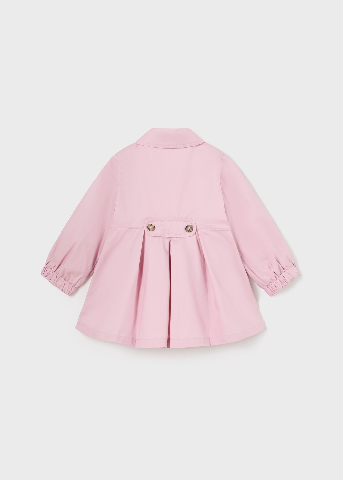 Baby pleated trench coat