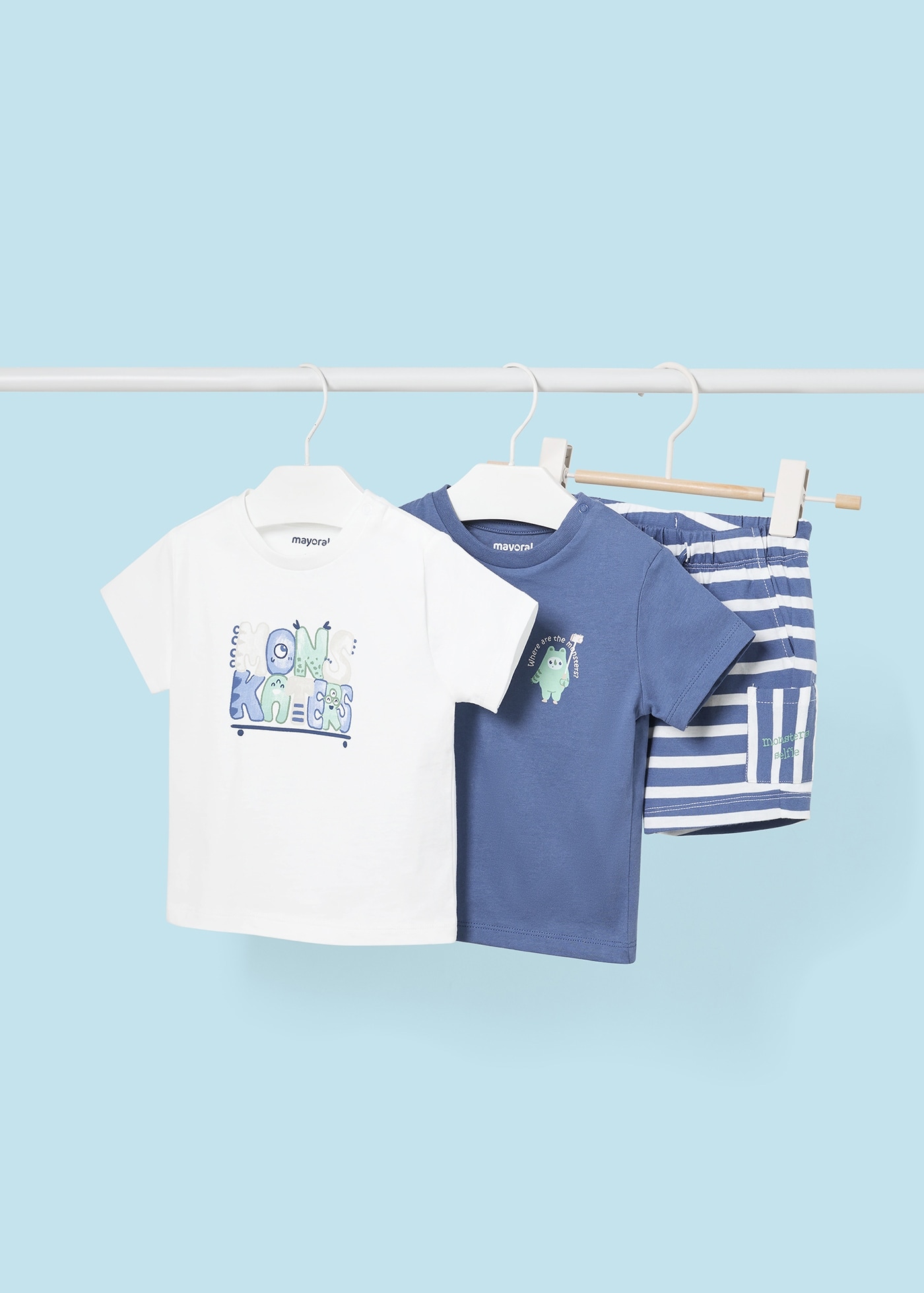 Baby 3-piece striped set Better Cotton