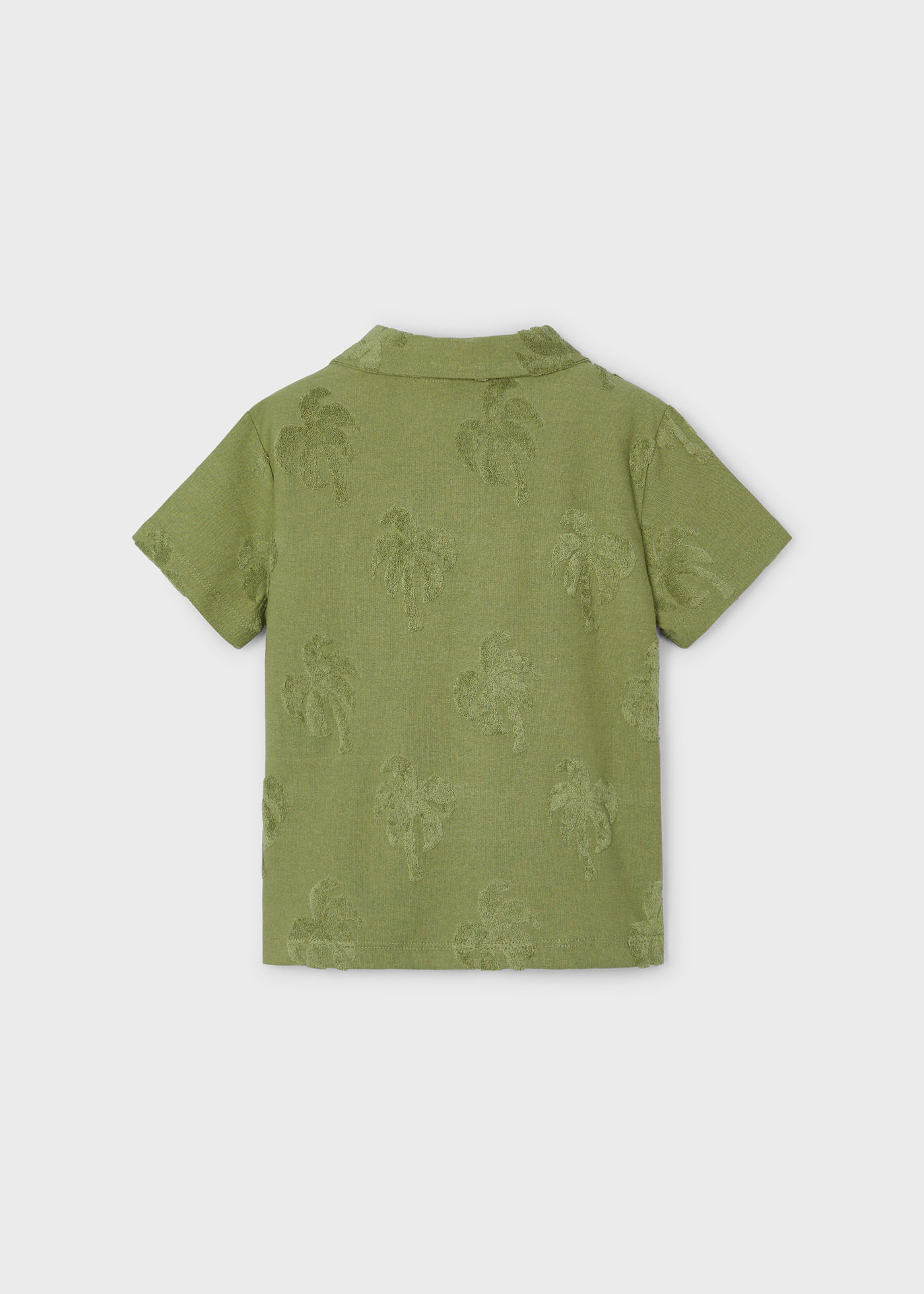 Boys polo shirt palm print
