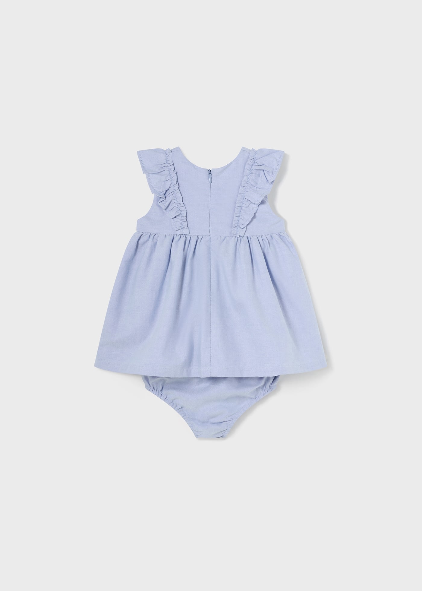 Baby Oxford Ruffle Dress