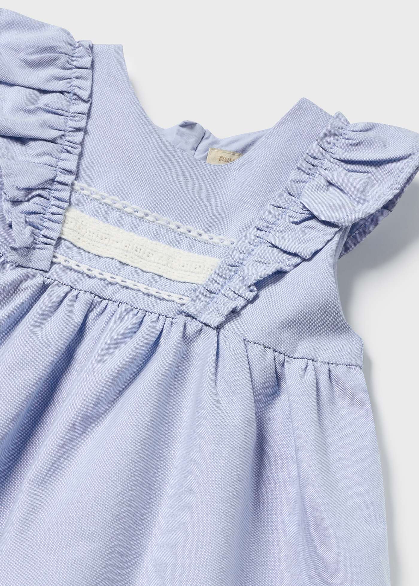 Baby Oxford Ruffle Dress