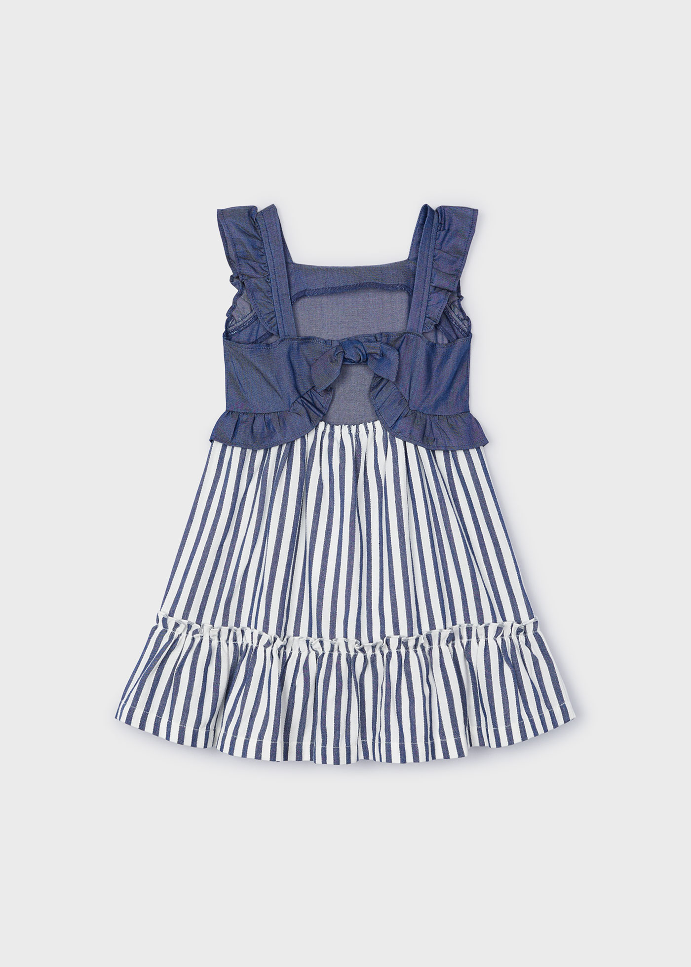 Vestito combined righe bambina