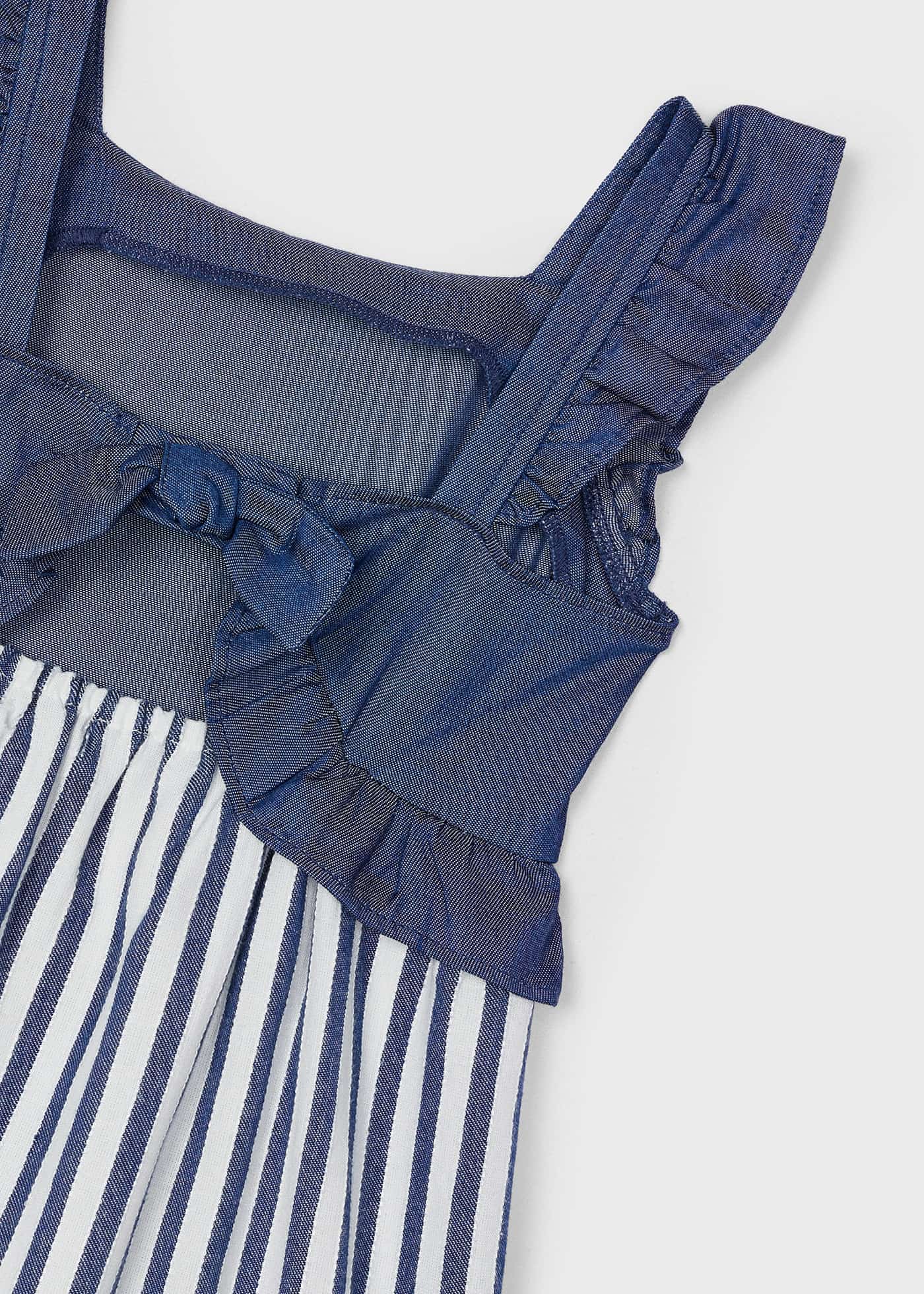 Vestito combined righe bambina