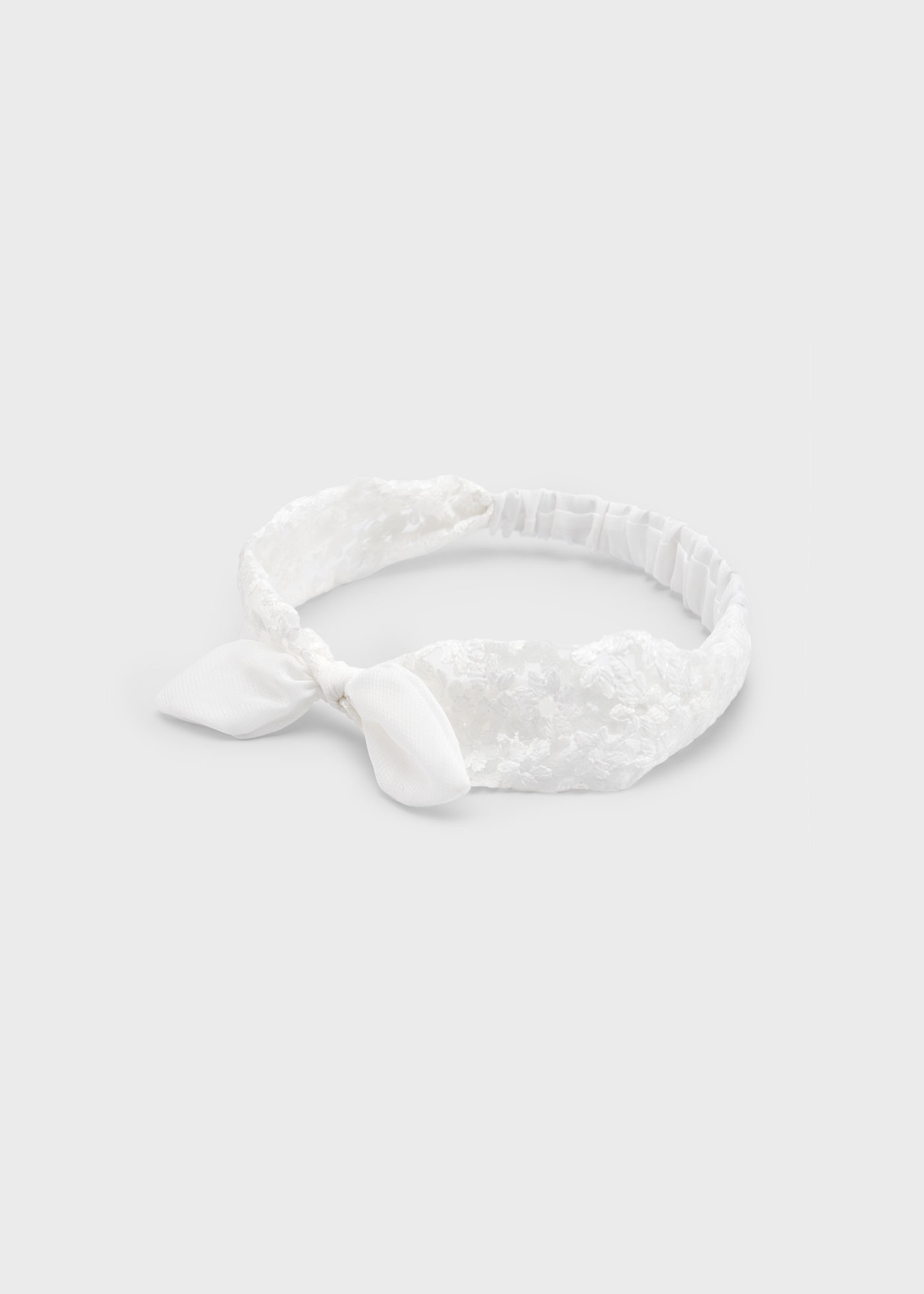 Cerchietto modello bandana con fiocco bambina