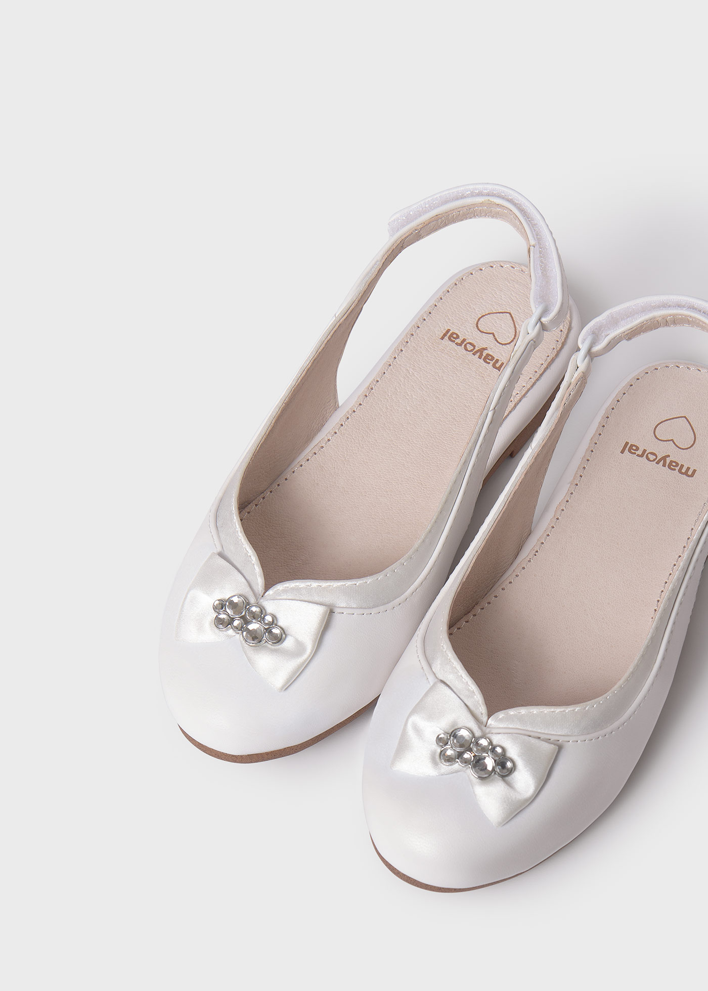 Girls ballet flat sustainable leather