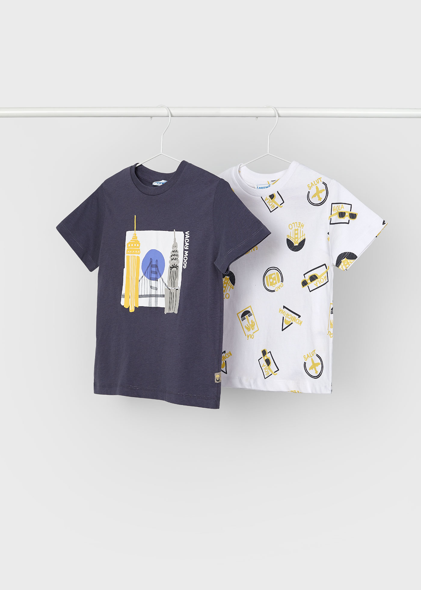 2er Set T-Shirts Muster Better Cotton Jungen